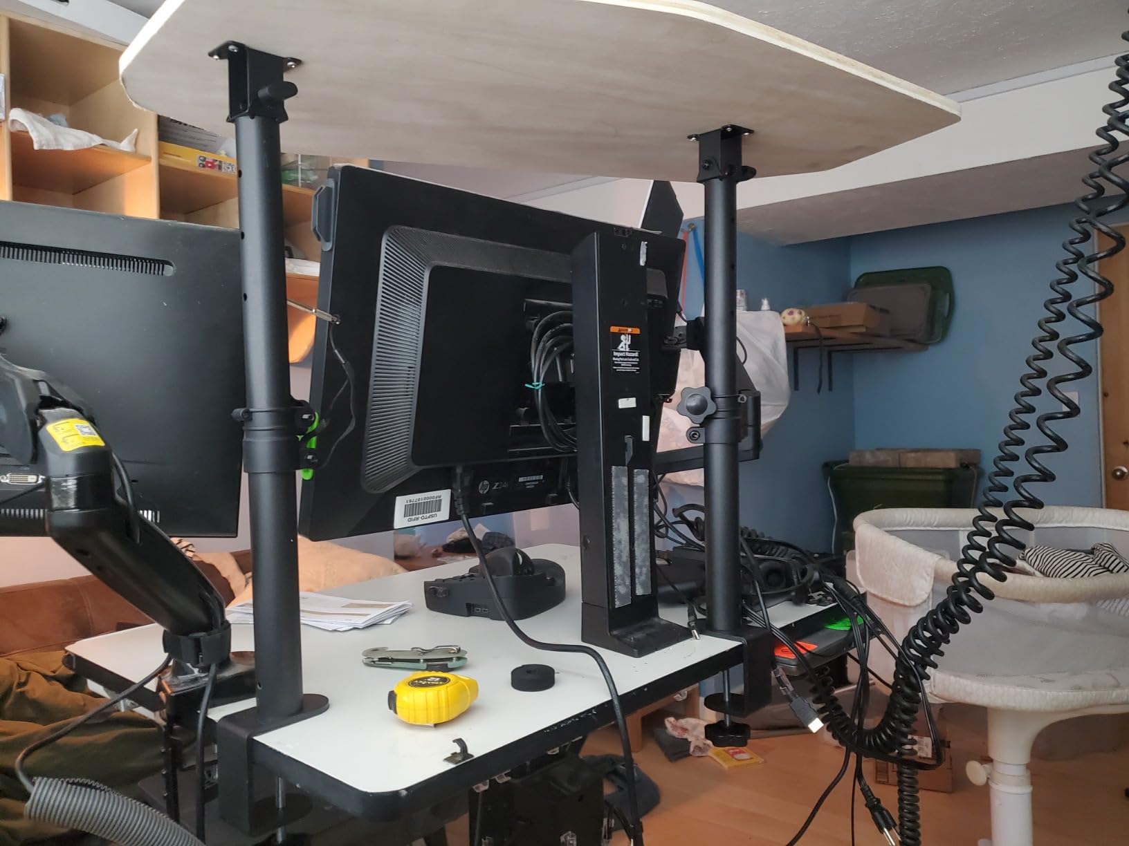 Clamp On Desktop Studio Monitor Speaker Stands Pair customer photo 2