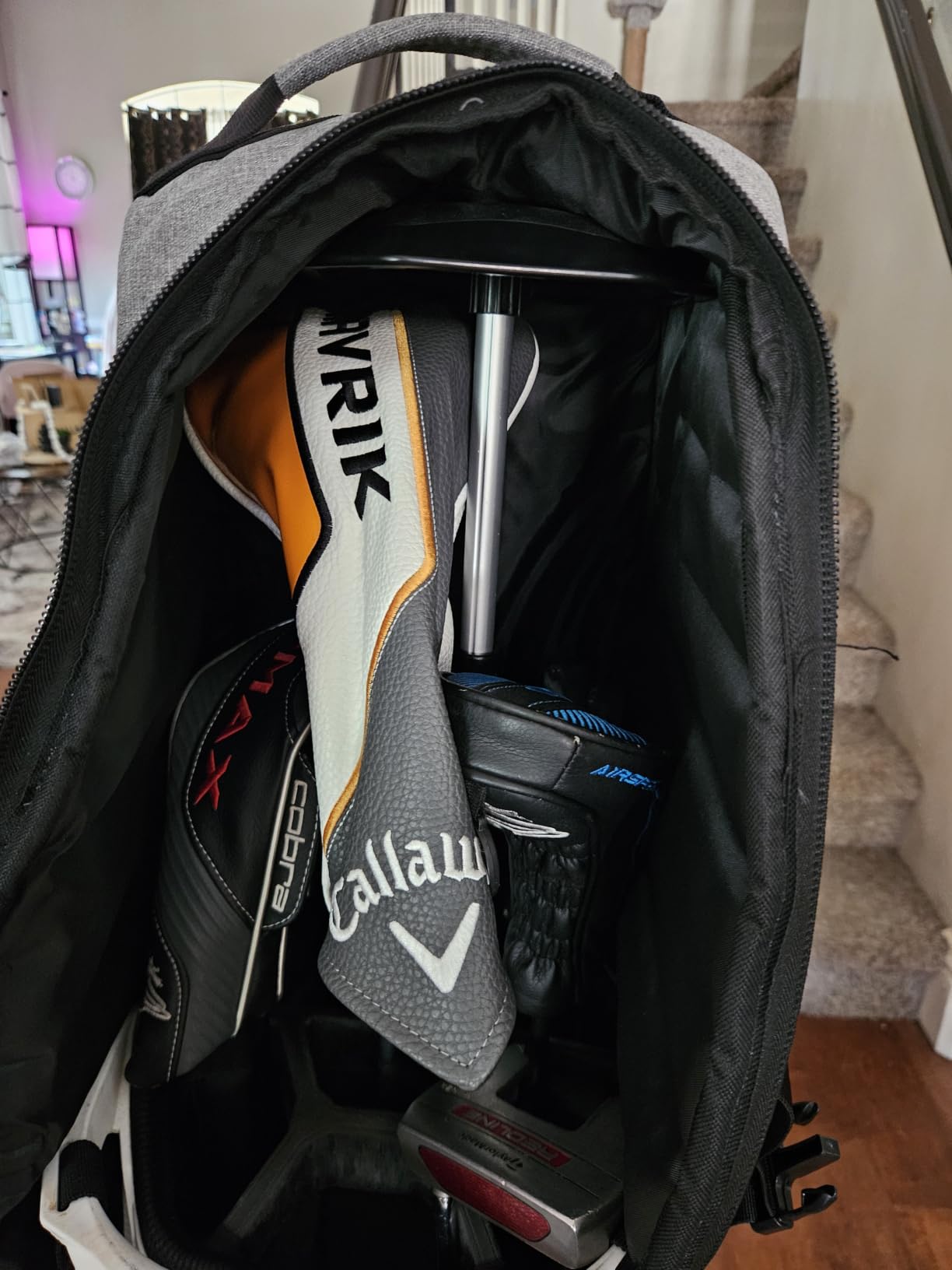 Partage Golf Travel Bag with Wheels, Airline Travel Case, 900D Oxford customer photo 1