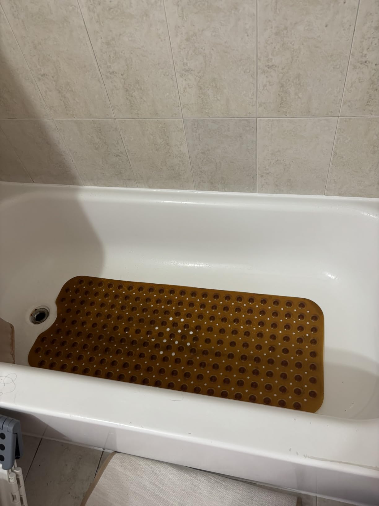 Extra Long Non-Slip Bathtub Shower Mat, 39 x 16 Inch Black Bath Mat customer photo 2