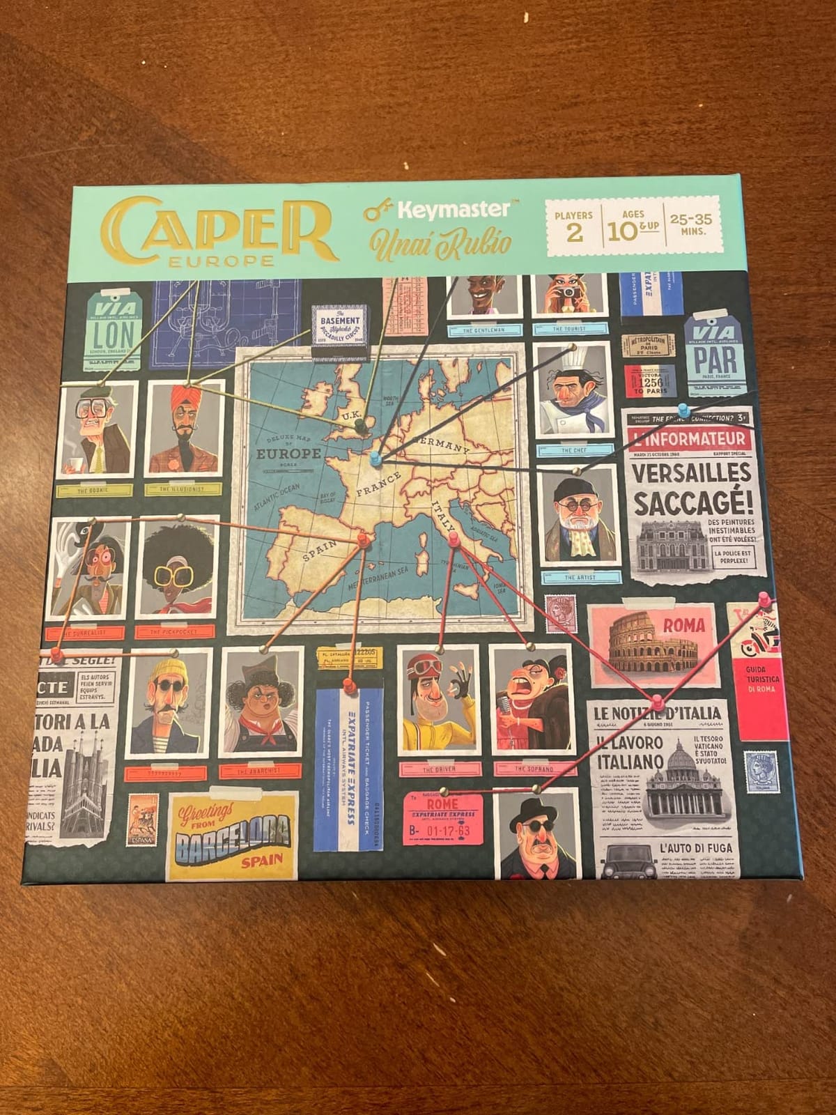 Caper Europe | Strategic Two-Player Board Game for Ages 10+ | Fast-Paced Card Drafting Heist Across Europe | Travel-Friendly Box with Stunning Art | Perfect for Couples and Family Game Night customer photo 1