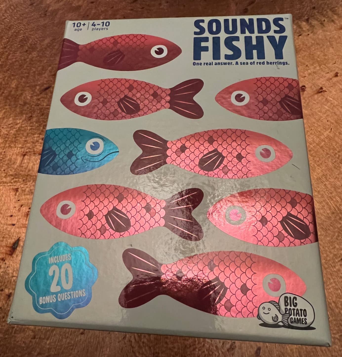 Sounds Fishy: Funny Bluffing Trivia Board Game for Families, 4-10 Players customer photo 1