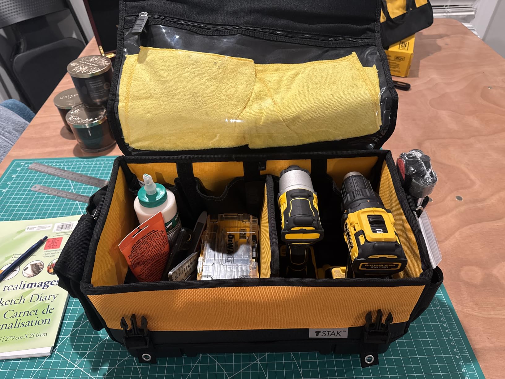 DEWALT TSTAK Tool Bag, 16-inch Durable Tote with Tool Organizer and Hard Bottom (DWST17623) customer photo 1