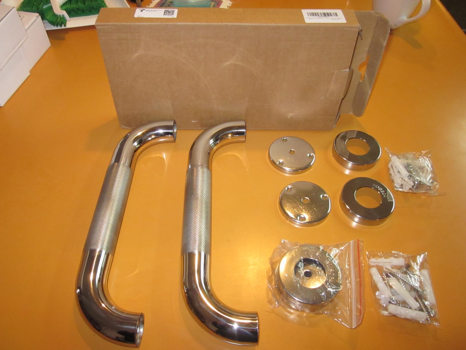 Rockgoya Shower Grab Bar, 2 Pack 16 Inch Bathroom Grab Bar, 304 Stainless Steel 1.25