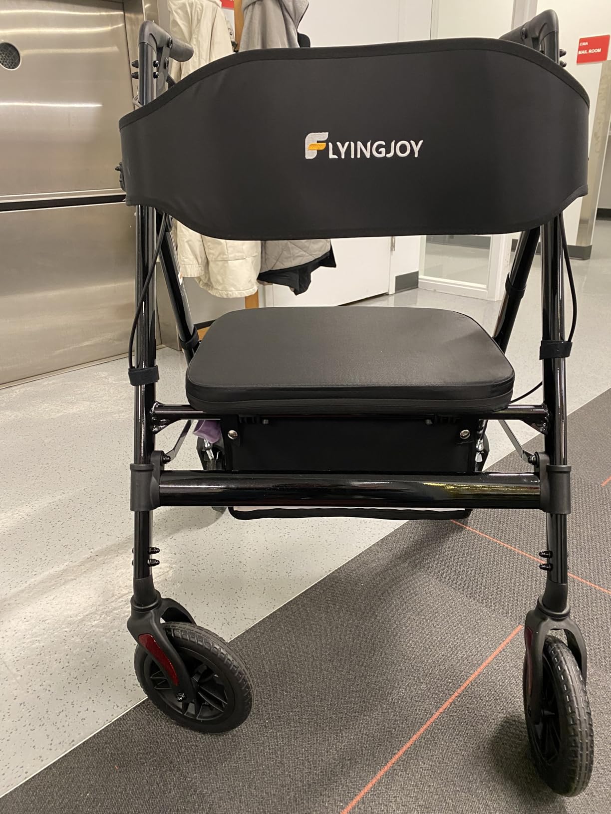 450Lbs Bariatric Rollator Walker,Heavy-Duty Walkers for Seniors with seat customer photo 1