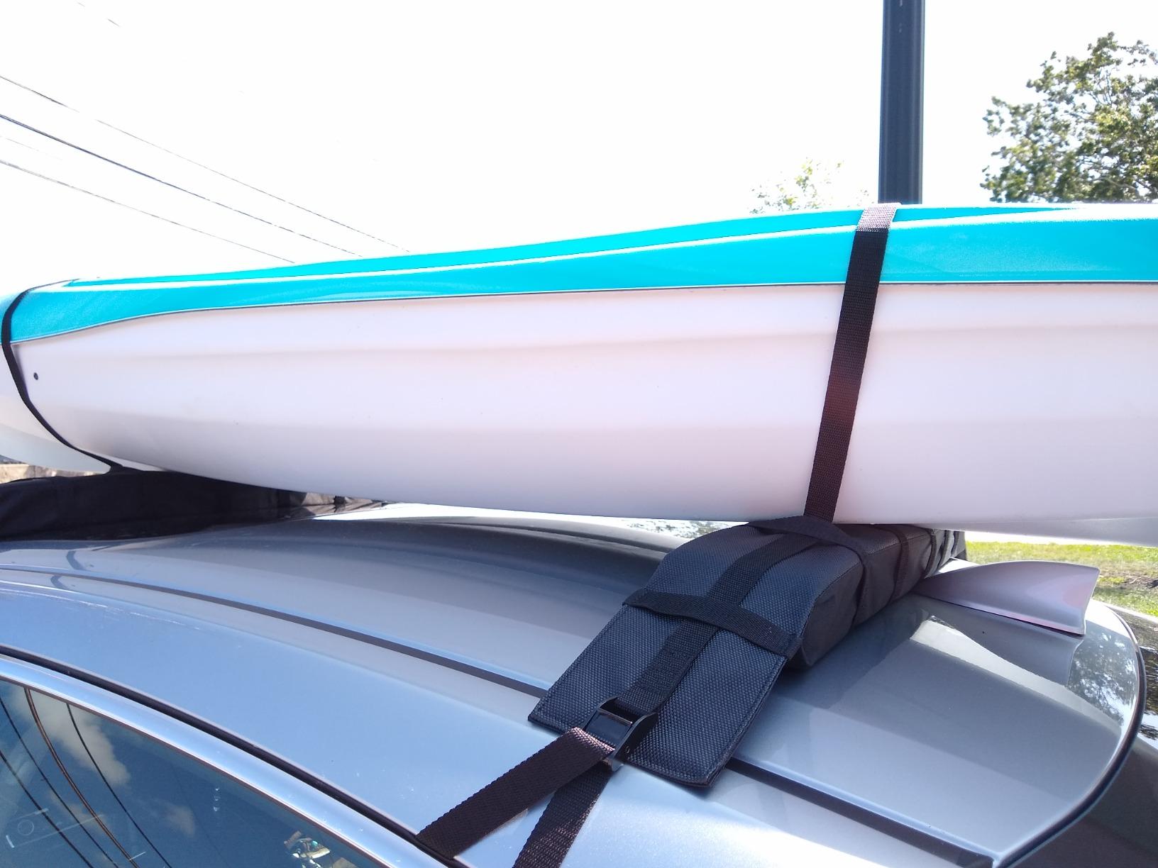 WOOWAVE Premium Kayak Roof Rack Pads Universal Soft Car Roof Rack Carrier customer photo 2