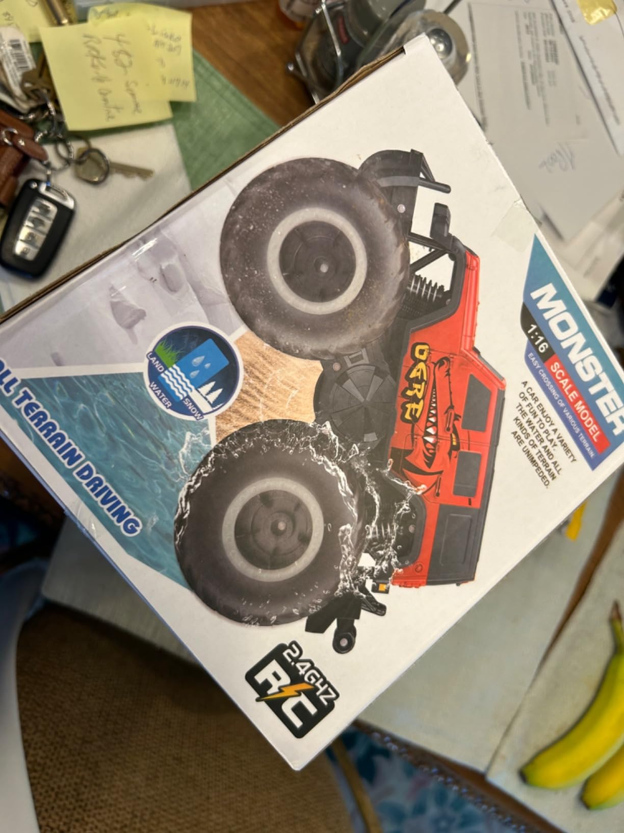STEMTRON Amphibious RC Car 1:16 4WD Waterproof Monster Truck customer photo 2