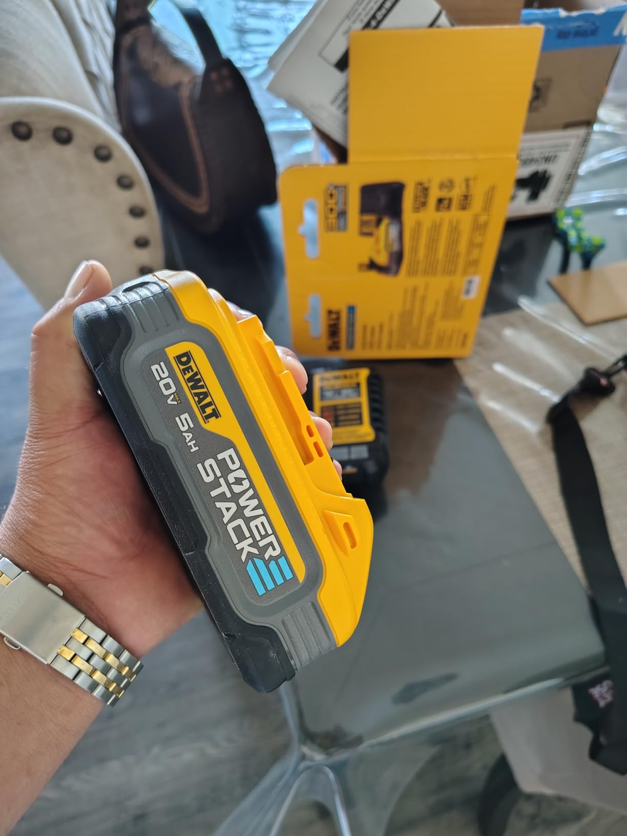 DEWALT Powerstack 20V MAX Battery Starter Kit, Rechargeable, 5Ah, Lithium Ion (DCBP520C) customer photo 1