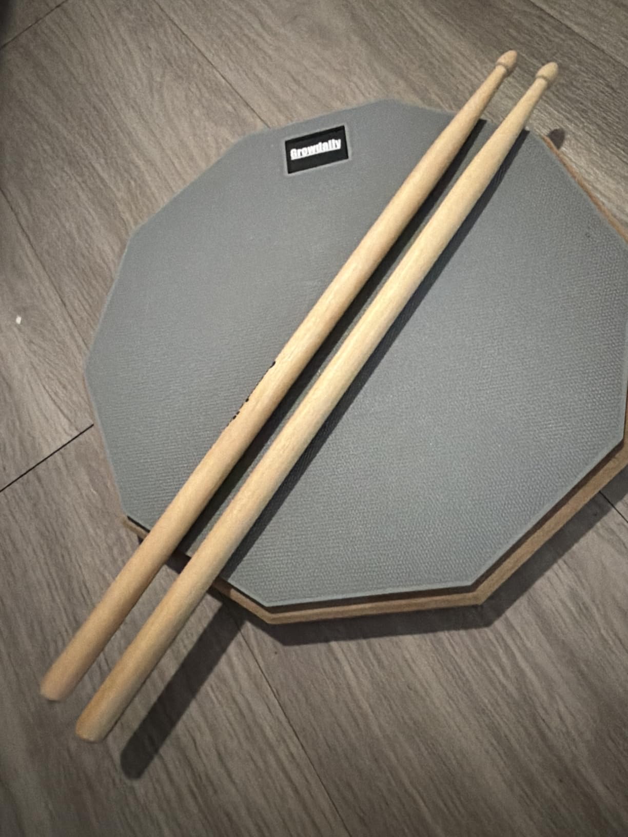GrowDaily Drum Practice Pad for drumming drum pad and sticks 12 In customer photo 1