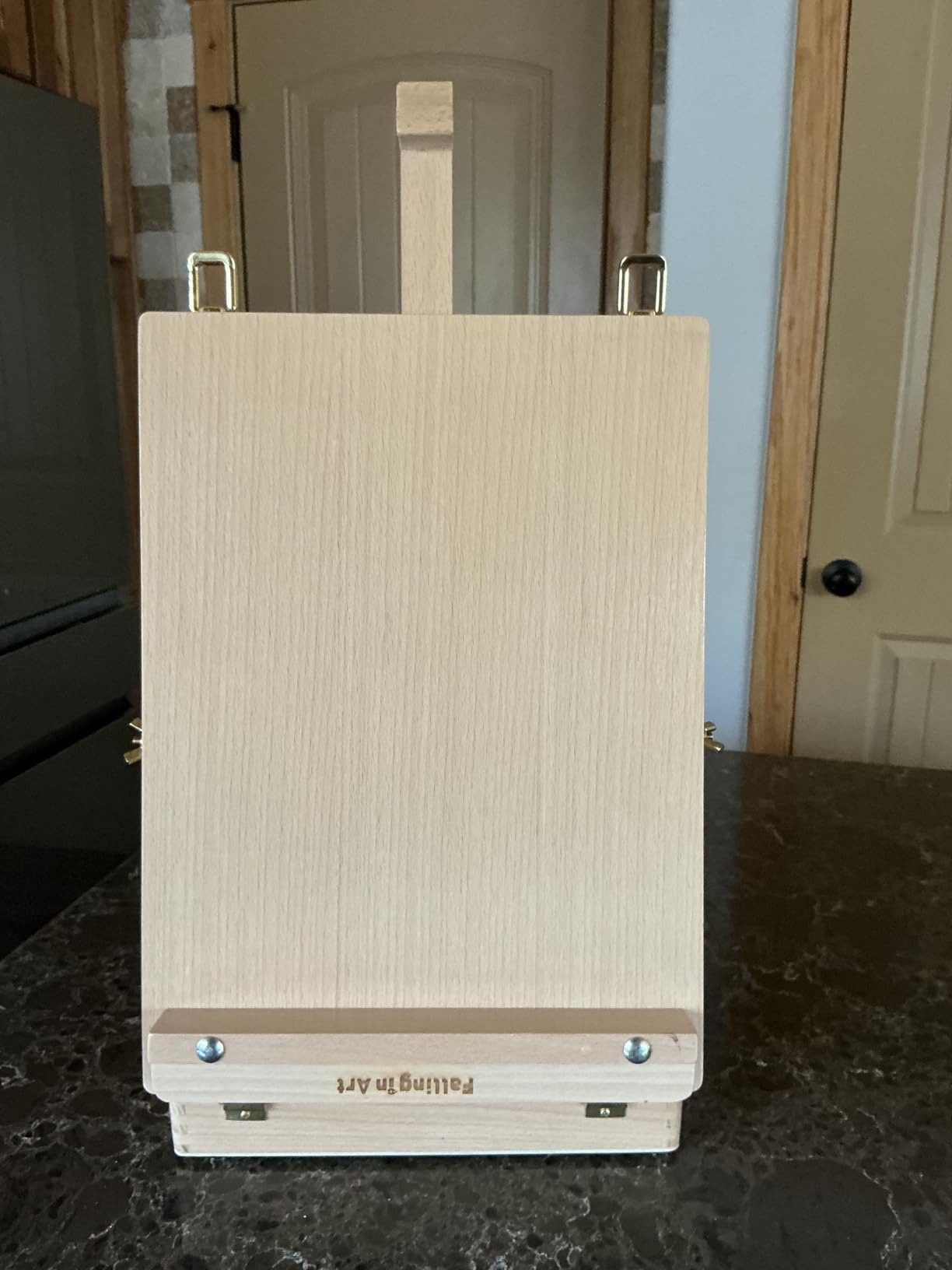 Falling in Art Wooden Tabletop Easel, Beech Wood Sketchbox Desktop Easel customer photo 2