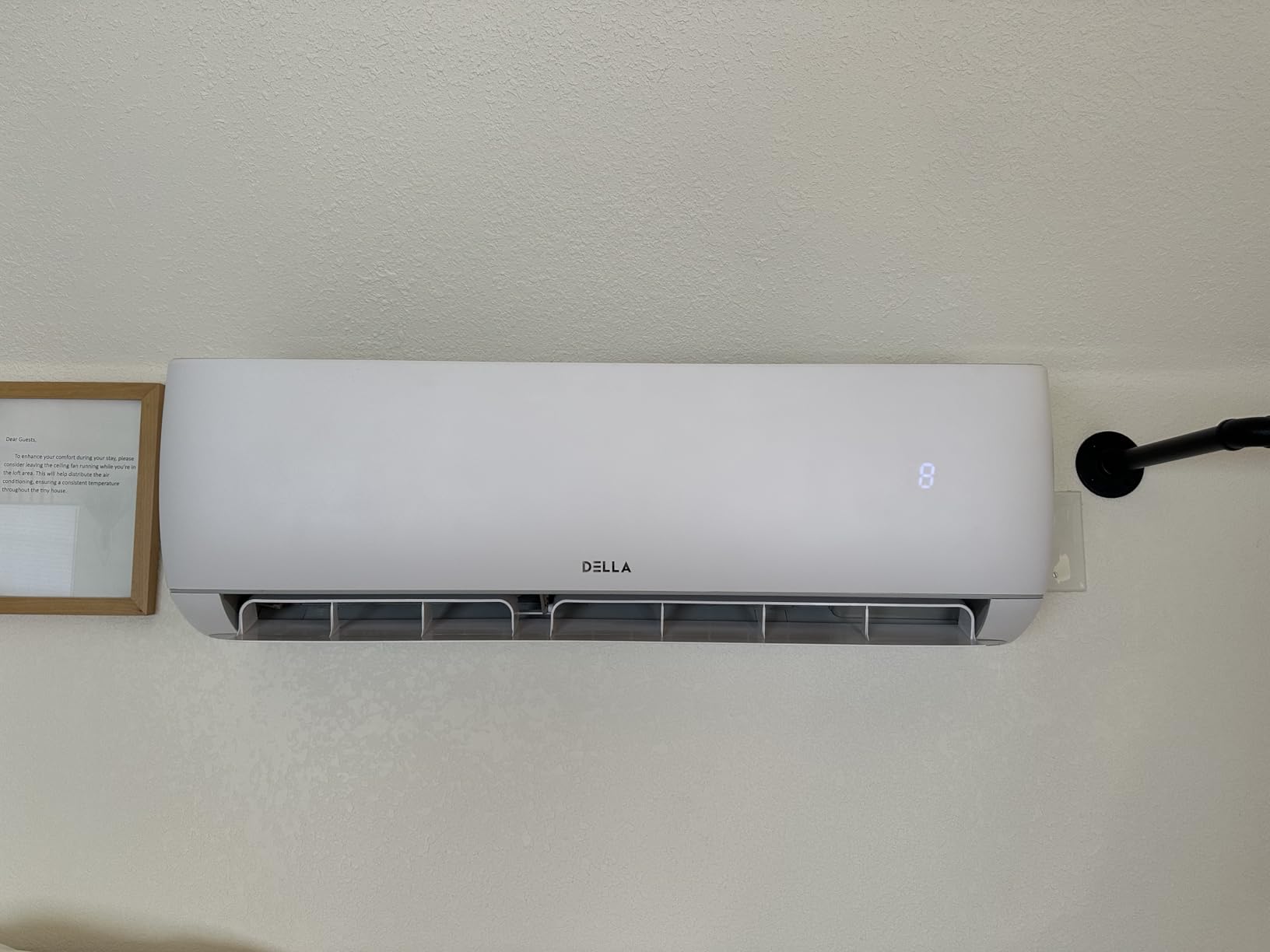 DELLA Motto Series 18000 BTU 19 SEER2 230V Mini Split AC, Cools Up to 1000 Sq.Ft, Works with Alexa and Wifi, Ductless Inverter System Air Conditioner, Pre-Charged Heat Pump and 16.4ft Kits customer photo 1
