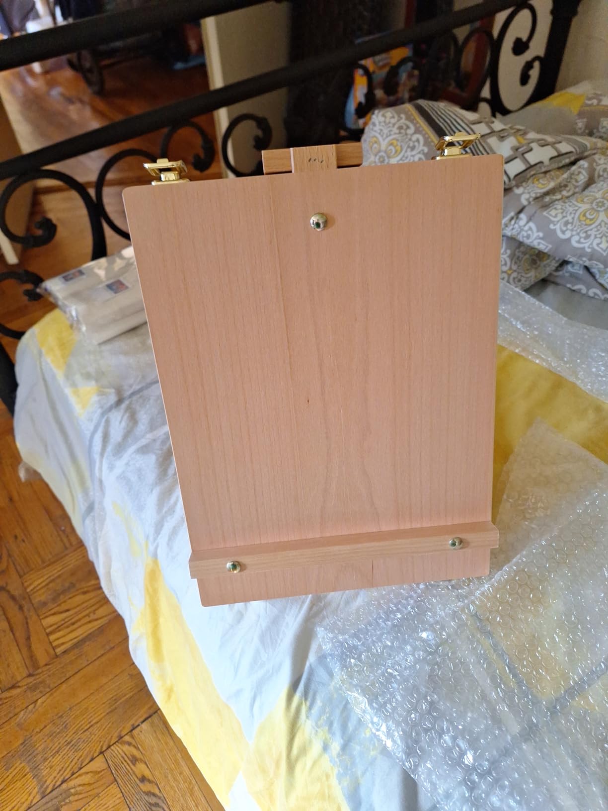 ARTIFY Adjustable Beechwood Tabletop Painting Easel, Wooden Sketch Box Easel, Desktop Artist Easel for Drawing (Easel Box) customer photo 1