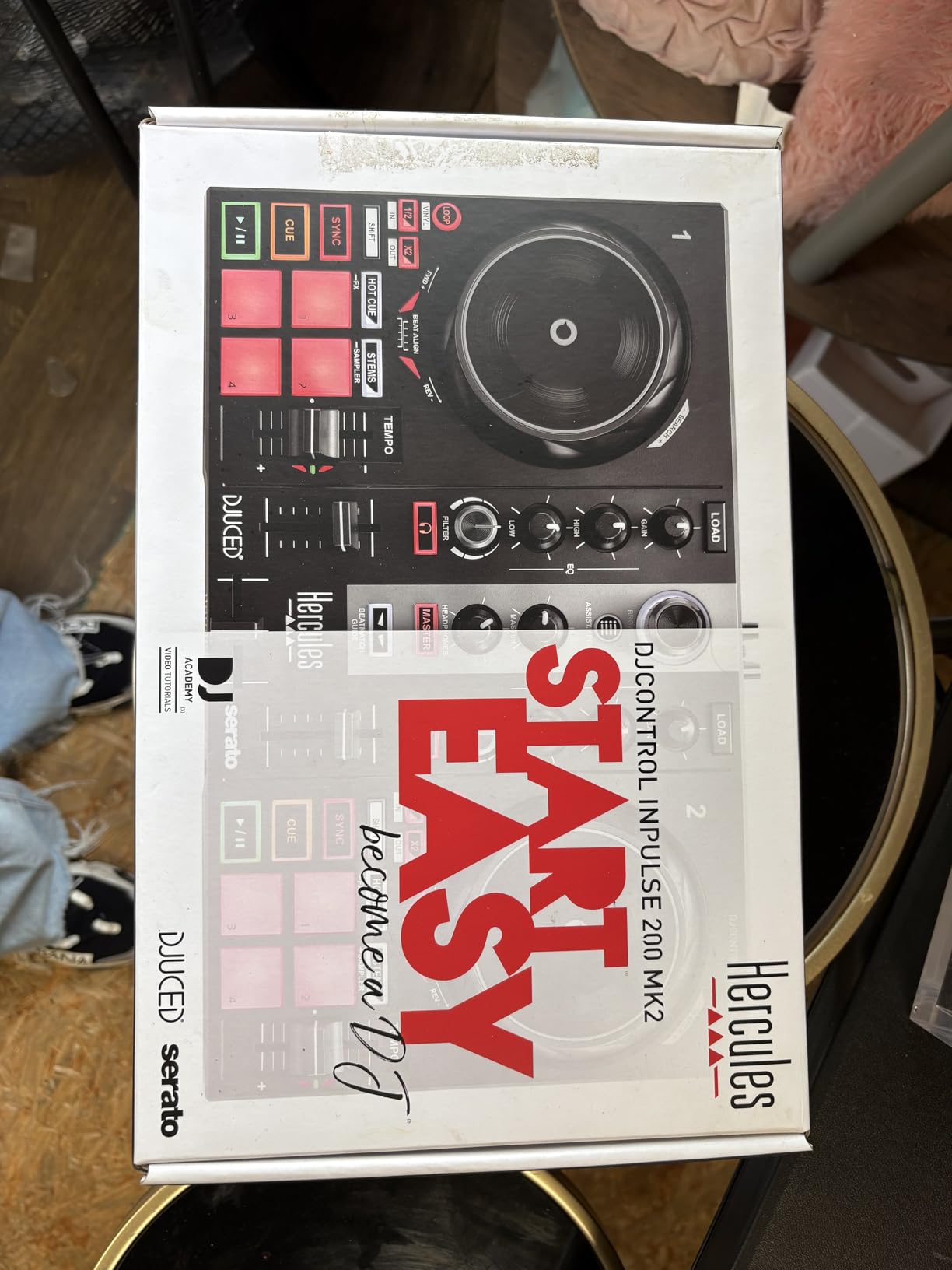 Hercules DJControl Inpulse 200 MK2 — Ideal DJ Controller for Learning to Mix — Software and Tutorials Included, Black customer photo 1