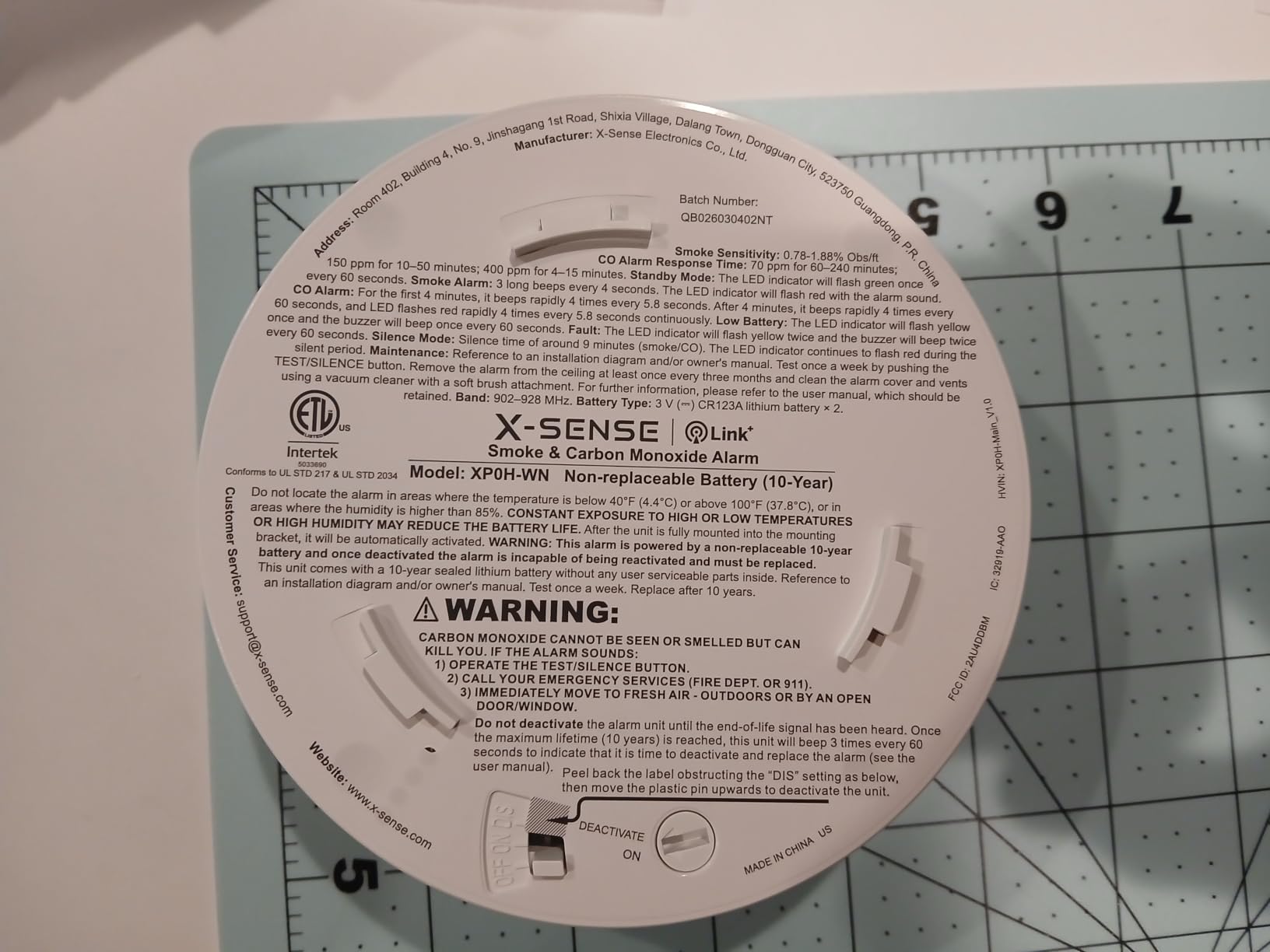 X-Sense Wireless Combination Smoke and CO Detector, XP0H-WN, 3-Pack customer photo 2