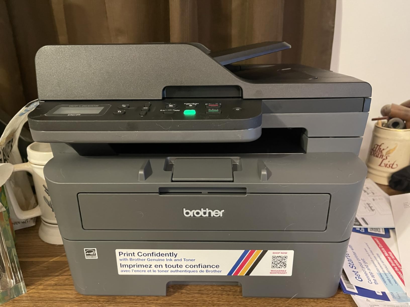 Brother DCP-L2640DW Wireless Compact Monochrome Multi-Function Printer, Copy, Scan, Duplex, Mobile Printing customer photo 1