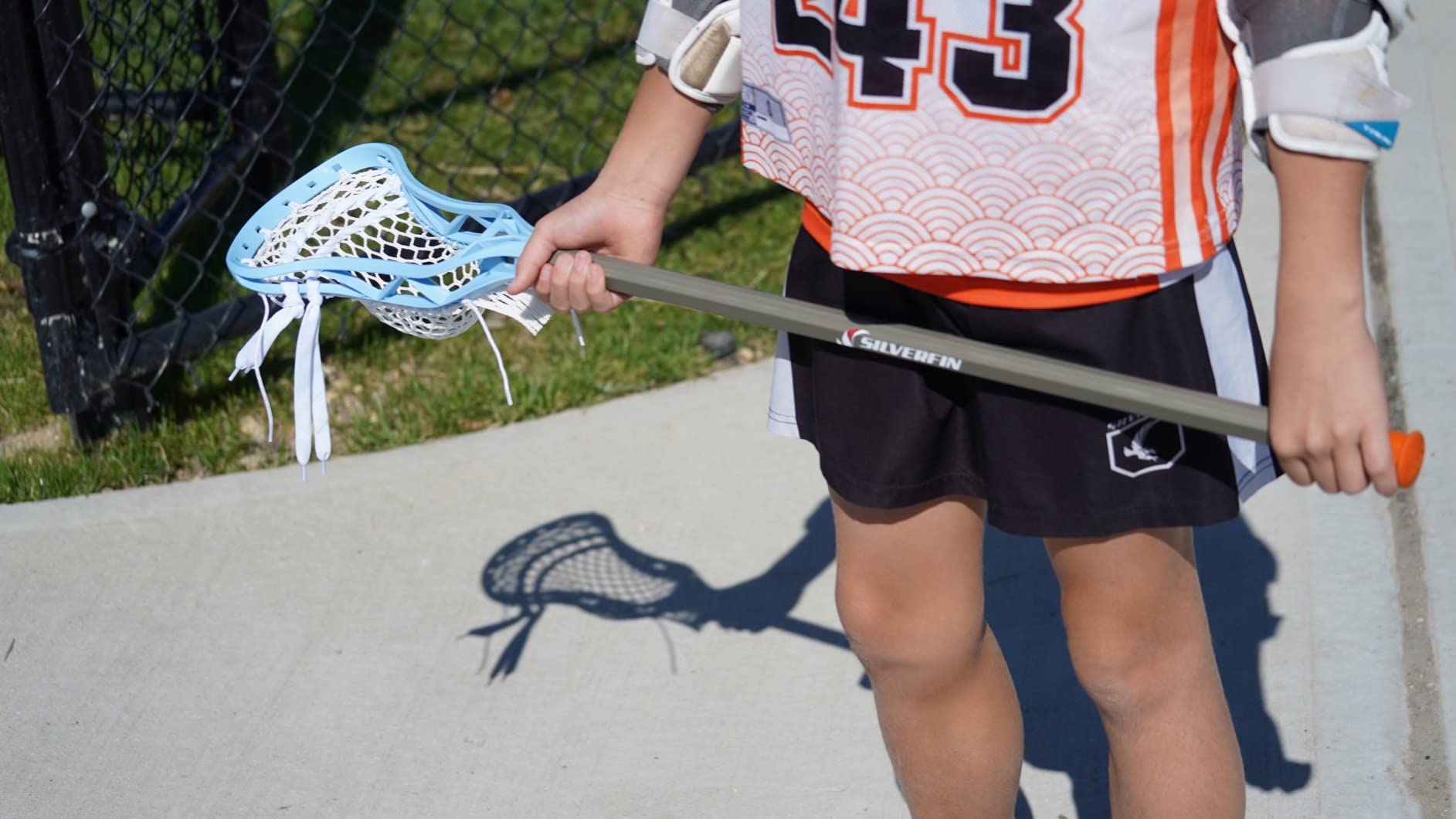 Silverfin Mens Complete Lacrosse Stick with Mesh Pocket | Youth Lacrosse Stick: Smooth, Lightweight & Durable with Sturdy Construction | Kids Lacrosse Sticks | Boys Lacrosse Stick customer photo 2