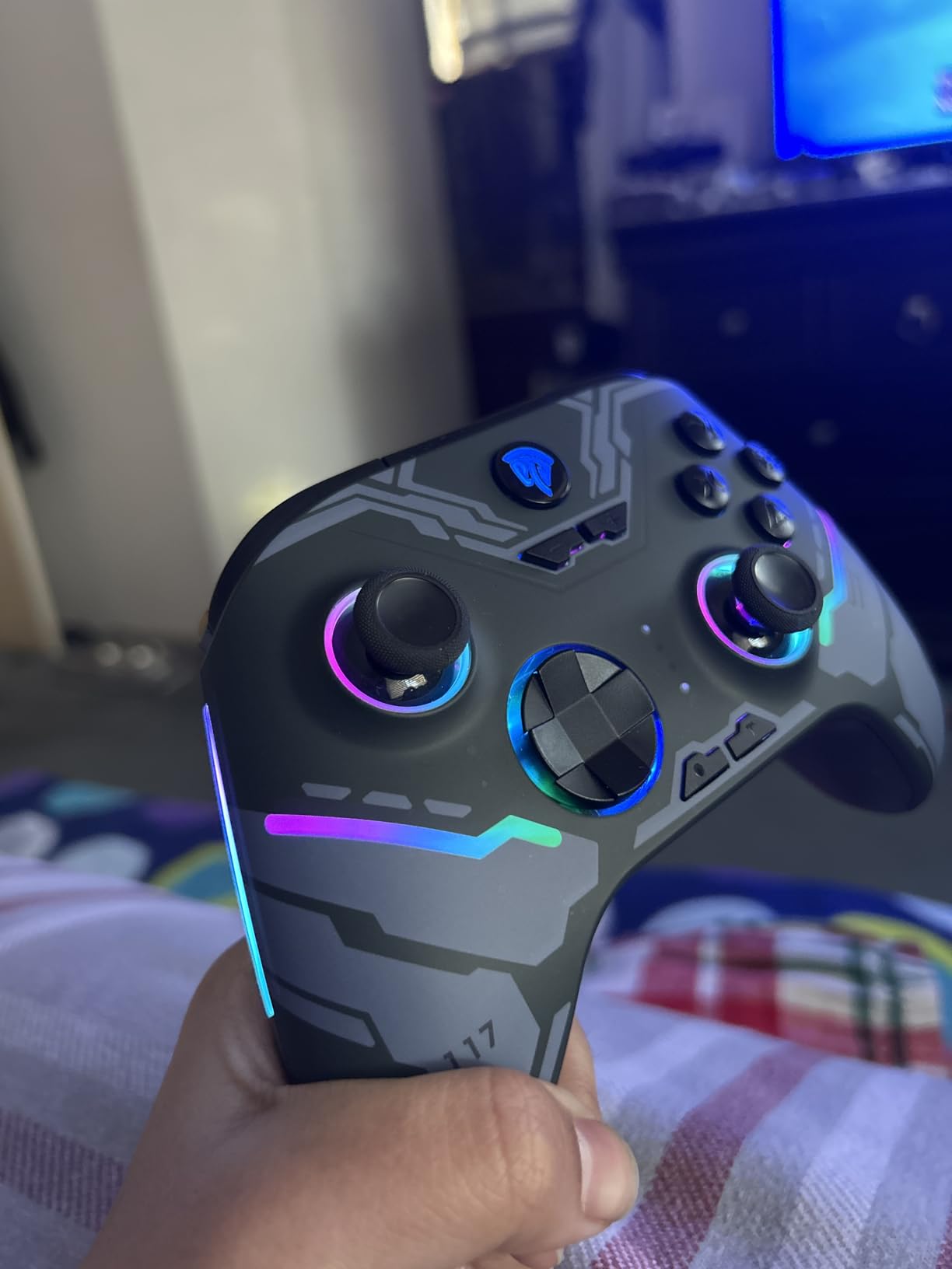 EasySMX X15 Wireless PC & Steam Gaming Controller, Hall Effect, Black customer photo 1
