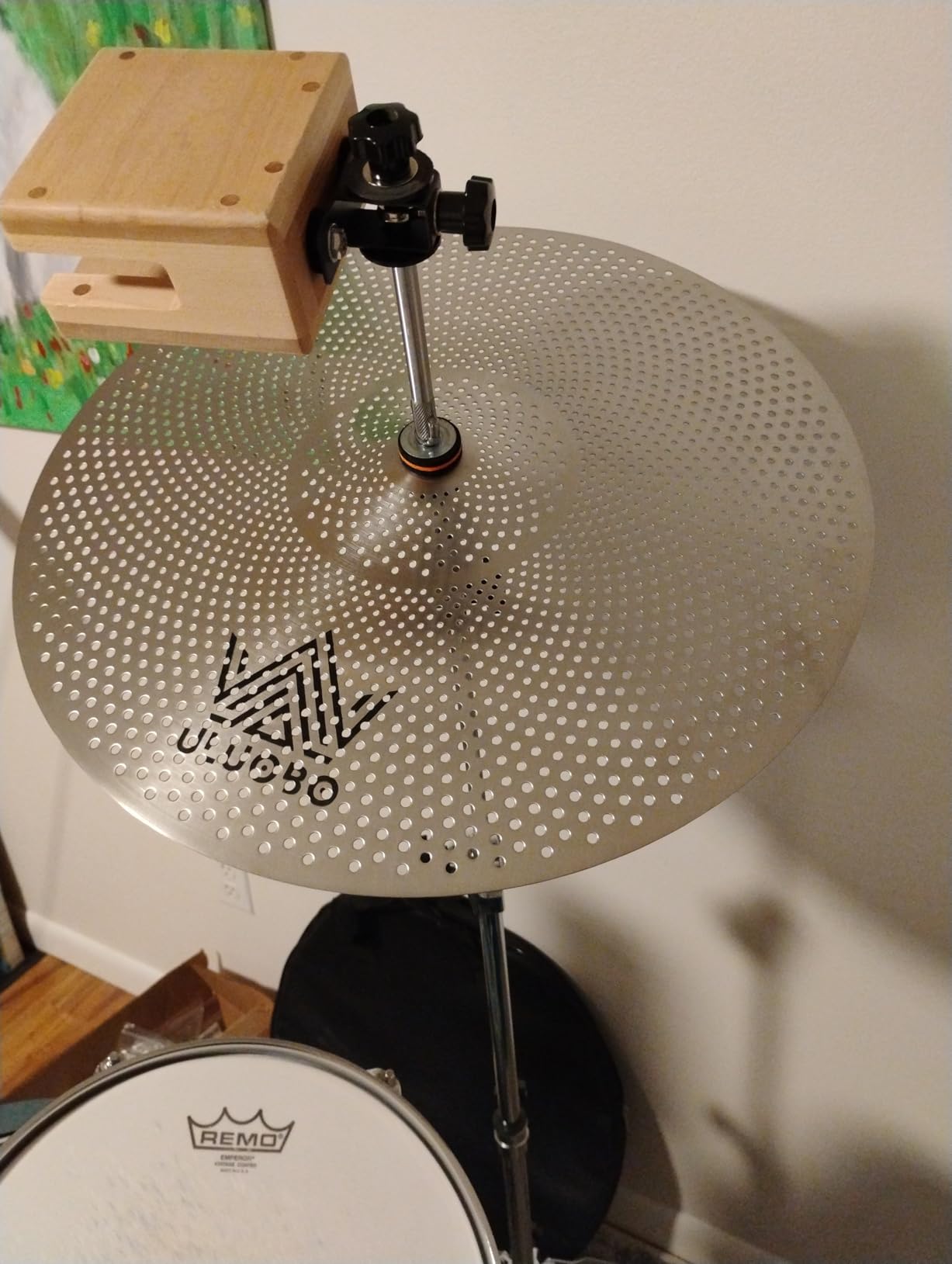 Low Volume Cymbal Pack, Silent Cymbals, Quiet Cymbals Set for Drummer Practice, 6/8/10''Spalsh+14''Hihat+16
