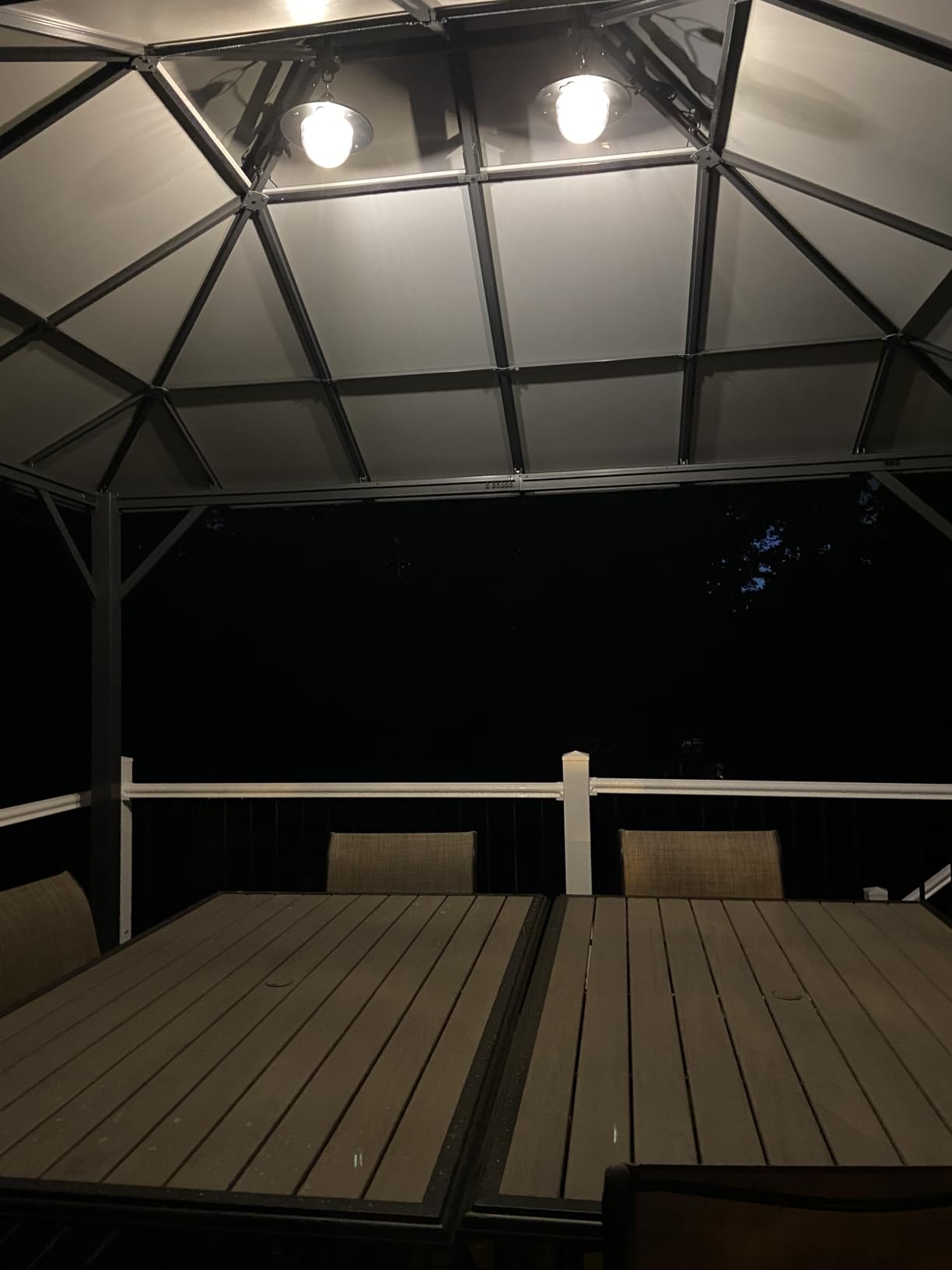 Solar Powered Shed Light Indoor Outdoor Pendant Lights with 2 Motion Sensor customer photo 2