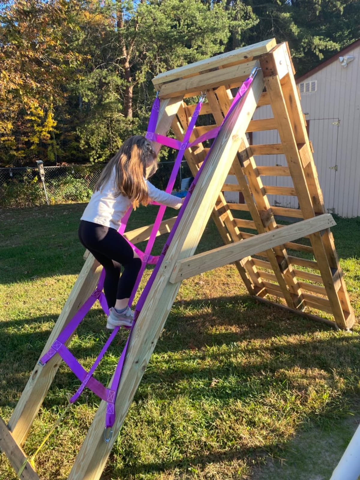 Ninja Warrior Obstacle Course for Kids-Slackline 52ft with 9 Accessries customer photo 2