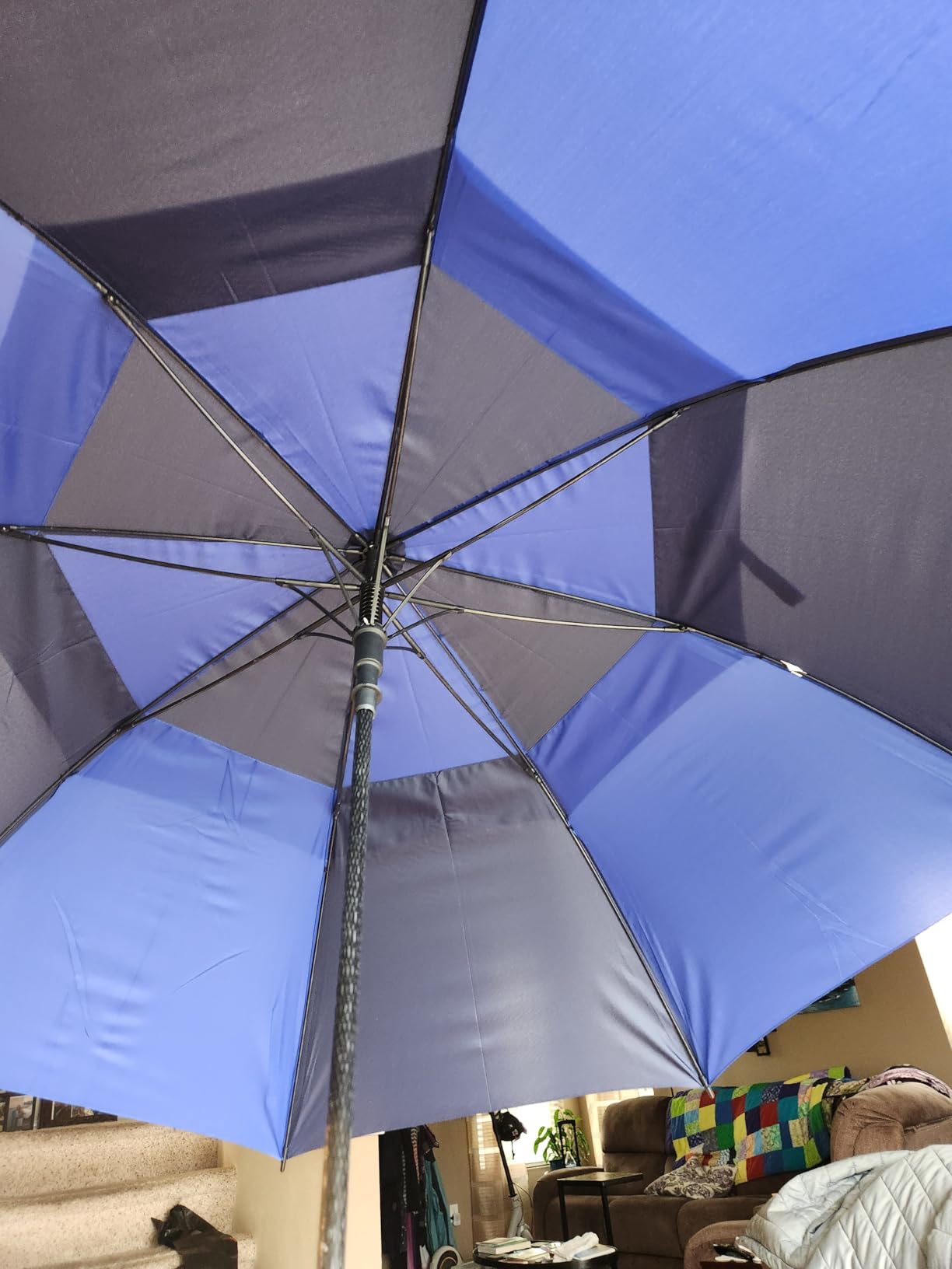 ZDSSM Golf Umbrella 54-72 Inch Windproof Waterproof Double Canopy Auto Open customer photo 2
