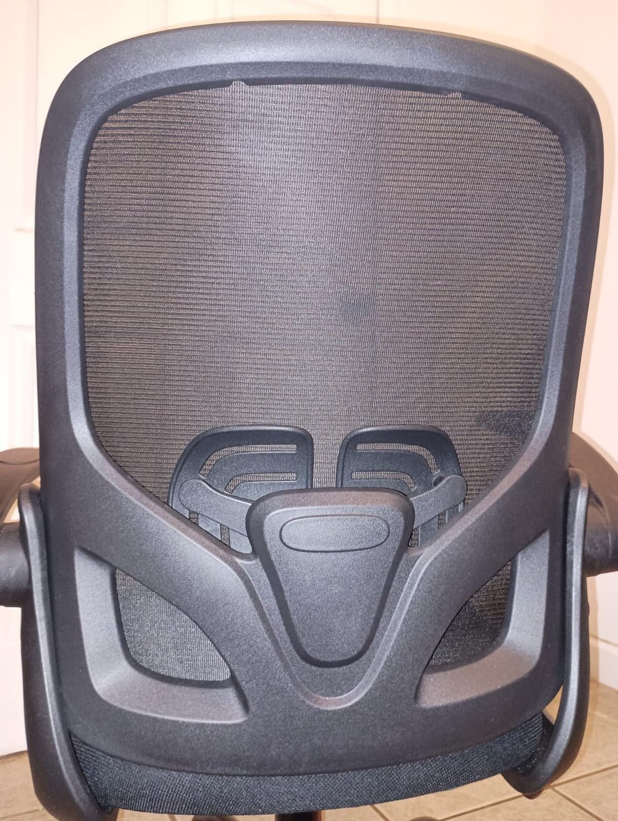 ORRSAKER Drafting Chair, Tall Office Chair with Flip-up Arms, Mesh Ergonomic Computer Standing Desk Chair with Adjustable Height Foot Ring and Lumbar Support, 300 LBS Capacity, Black customer photo 2