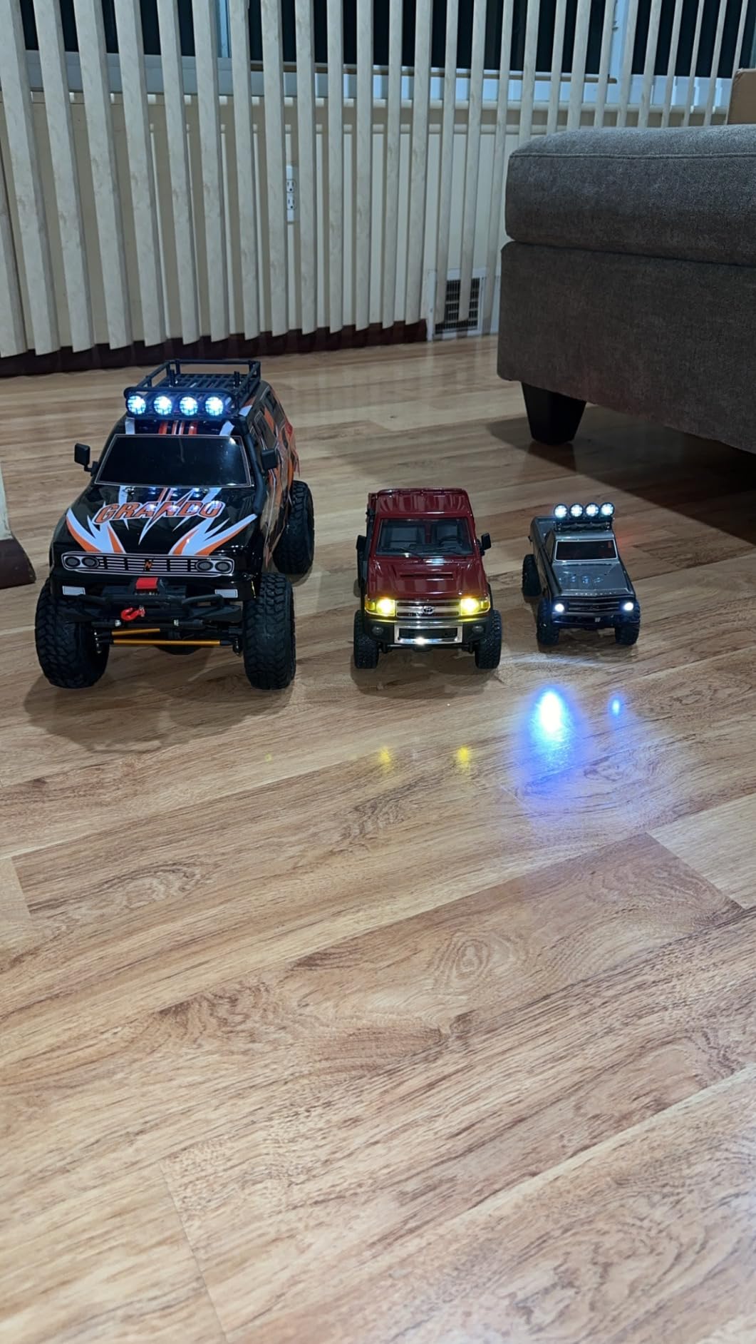 MN-82 RC Rock Crawler Car 1/12 Scale Toyota Pickup Truck , 2.4GHz 4WD Off-Road Remote Control Truck, 2-Speed Modes, 2×1200mAh Batteries, All-Terrain Crawler for Adults Kids Indoor Outdoor (whth Gift) customer photo 2