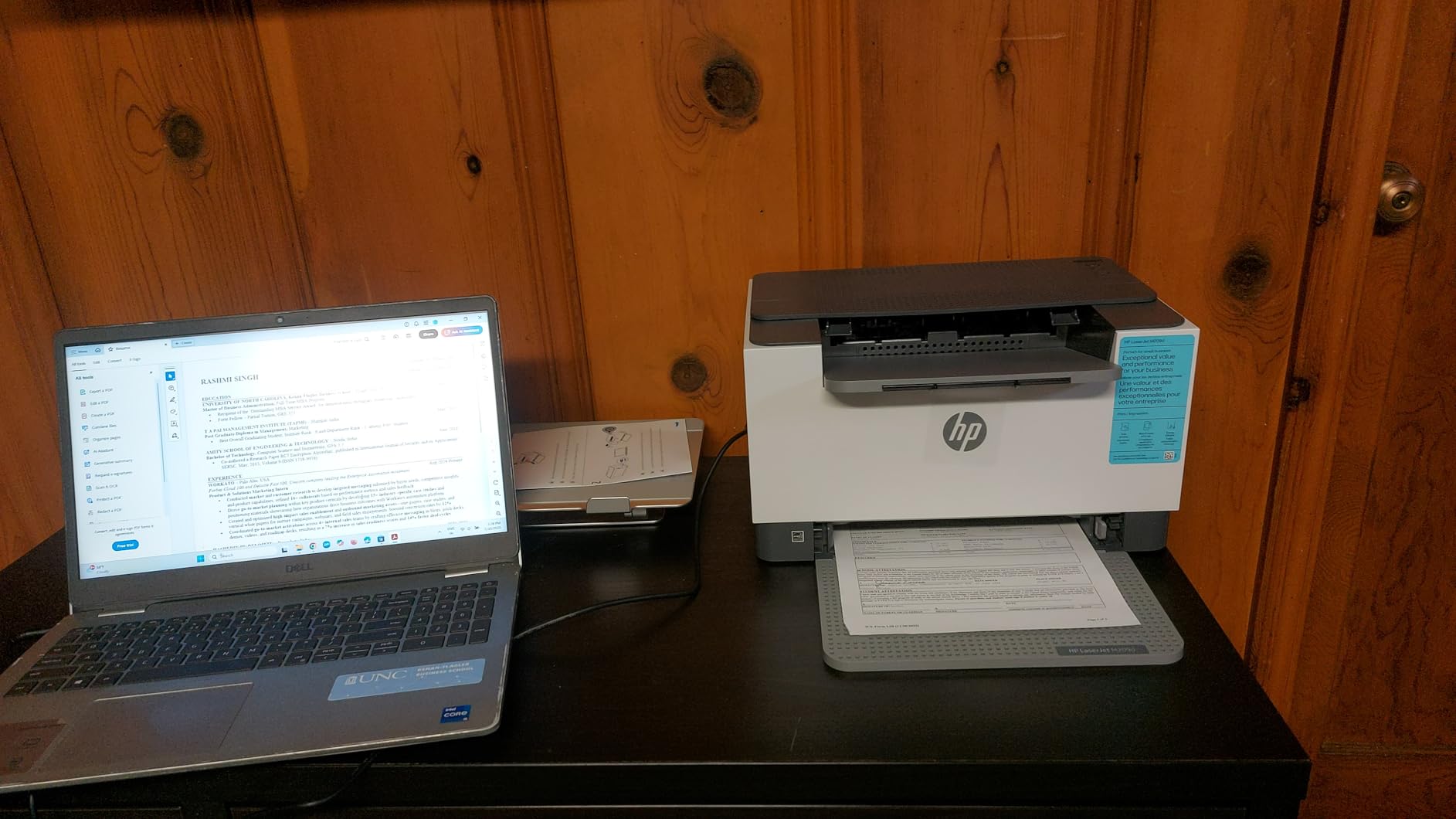 HP LaserJet M209d Laser Printer, Black and White, Automatic Duplex, Wired Connection Only (USB Cable Included), Best-for-Home Office (8J9L0F) customer photo 1