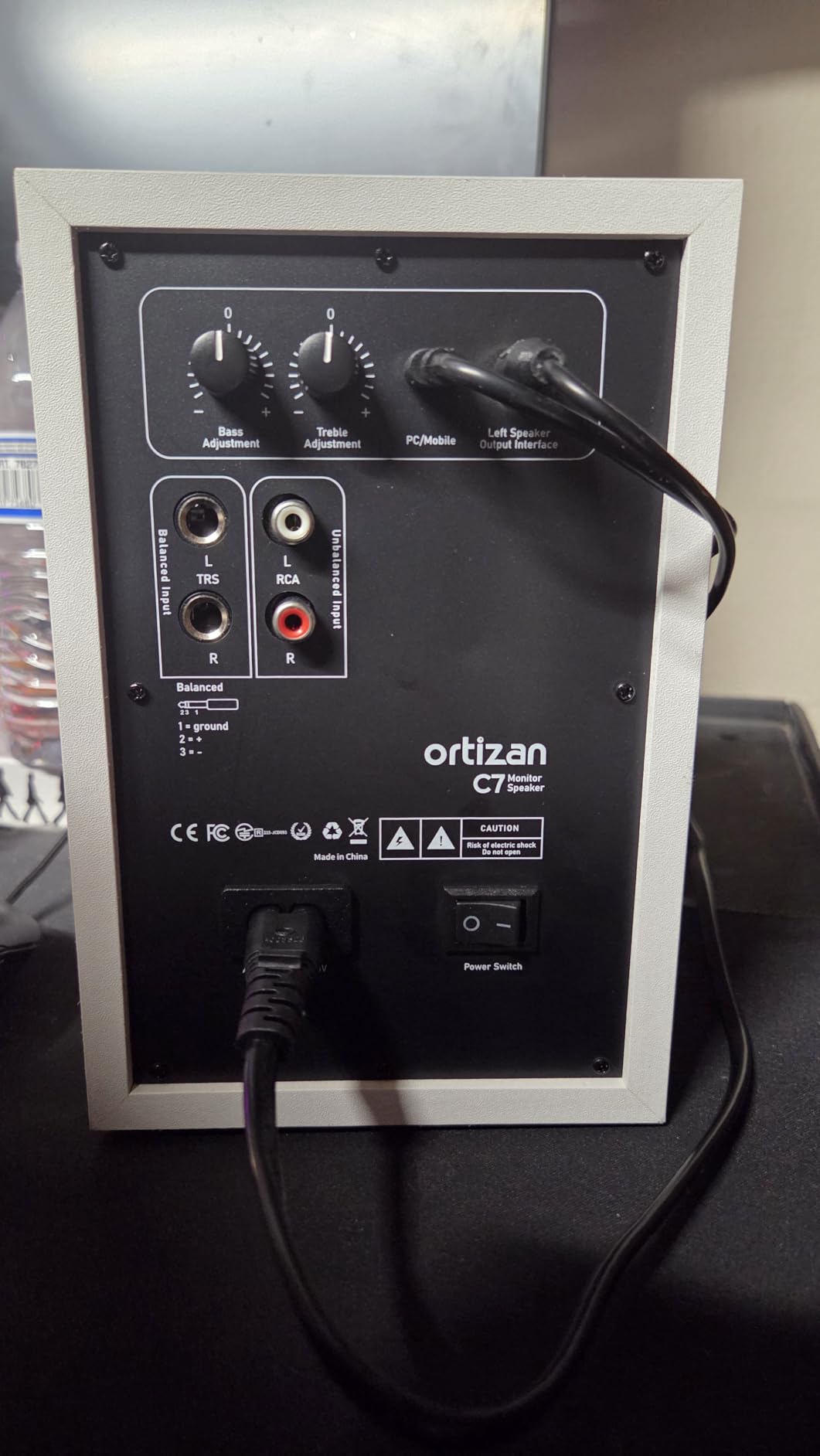 Ortizan C7 Powered Studio Monitors Pair with Bluetooth 5.3, White customer photo 1