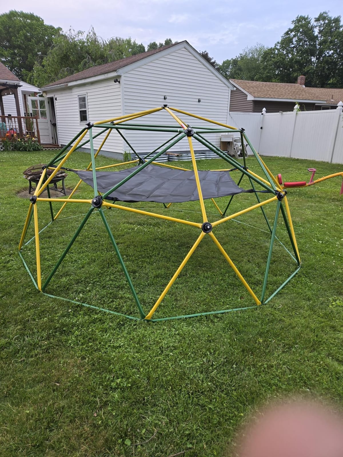 Amictoy Climbing Dome with Hammock and Swing, 10FT Backyard Jungle Gym customer photo 1