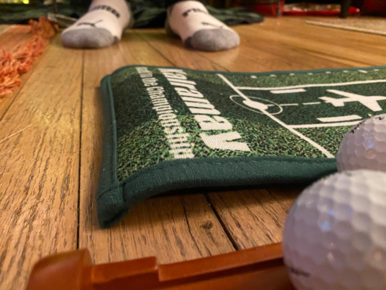 Kalramay Putting Green Indoor Golf Putting Mat – Easy to Assemble with Automatic Ball Return, Wrinkle-Free Close to Real Green Speed, Suitable for Office, Recreation Room, Patio customer photo 2