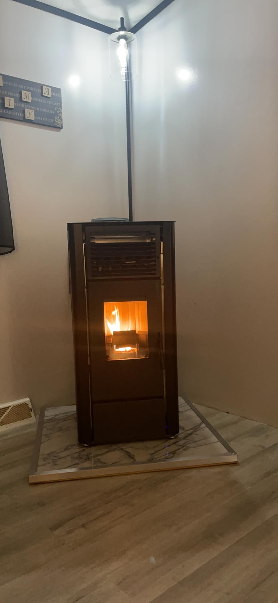 Freedom Stove PS21 Pellet Stove – Black Vintage | 24V Battery-Ready Backup, Stacked Heat Exchange Tubes, Touch/Remote/WiFi Control, 5-Year Warranty, DIY-Friendly Design customer photo 2