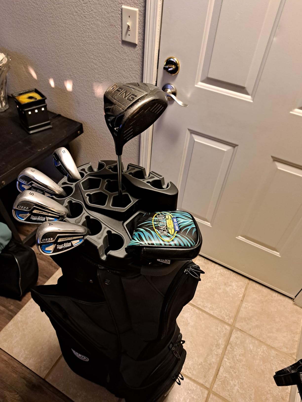 Shopsource 14 Way Golf Cart Bag with Molded Lock Top n Upgrade 900D Oxford customer photo 2