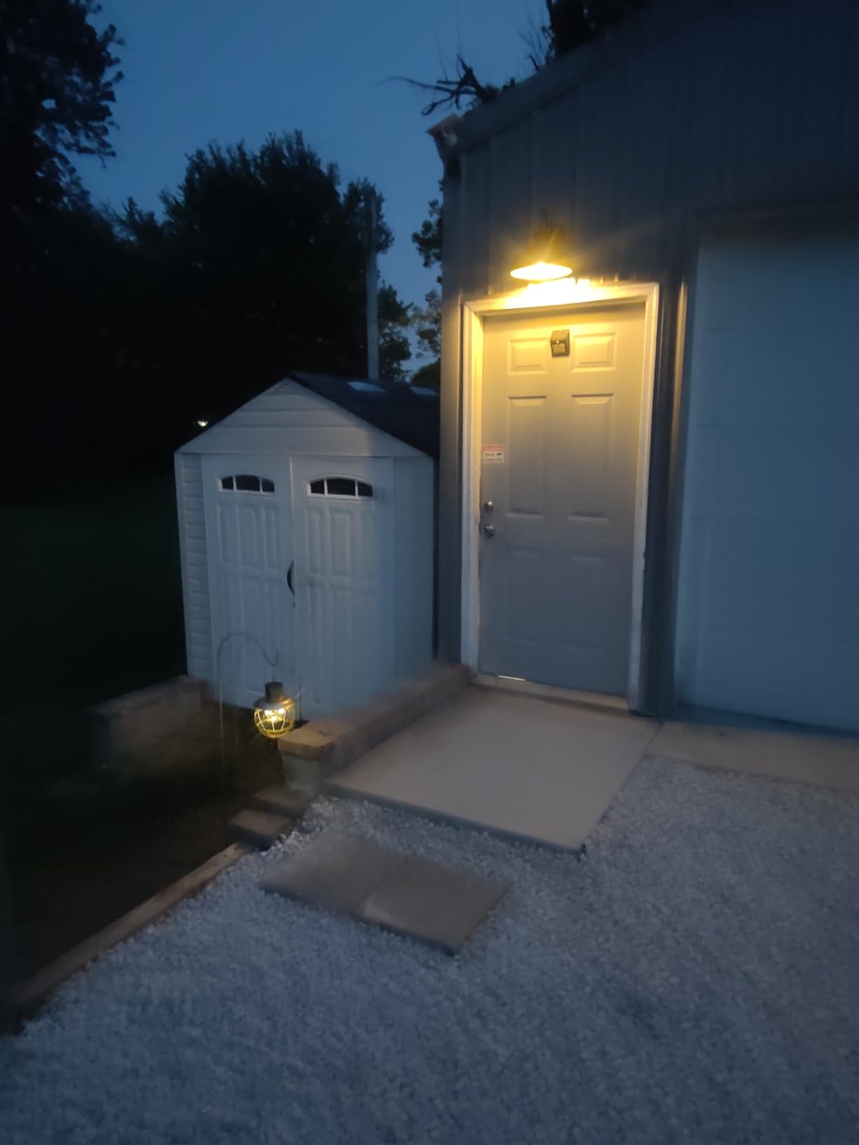 Solar Barn Light for Outside, Dusk to Dawn Outdoor Wall Lights Solar Powered, Farmhouse Exterior Wall Sconce, Industrial Outside Lighting Fixture, Rustic Lantern for Garage, Barn, Shed customer photo 1