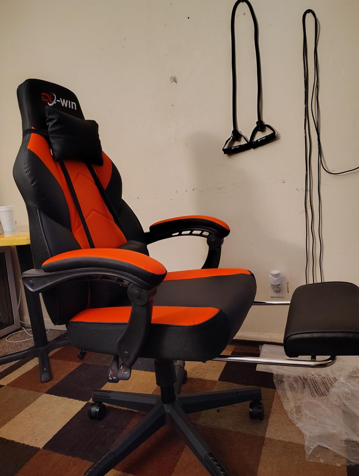 Gaming Chair for Adult, Computer Chair with Footrest Video Game Chair Big and Tall Gaming Chair with Massage Lumbar Support, Adjustable Height and 360° Swivel Seat(Grey) customer photo 2