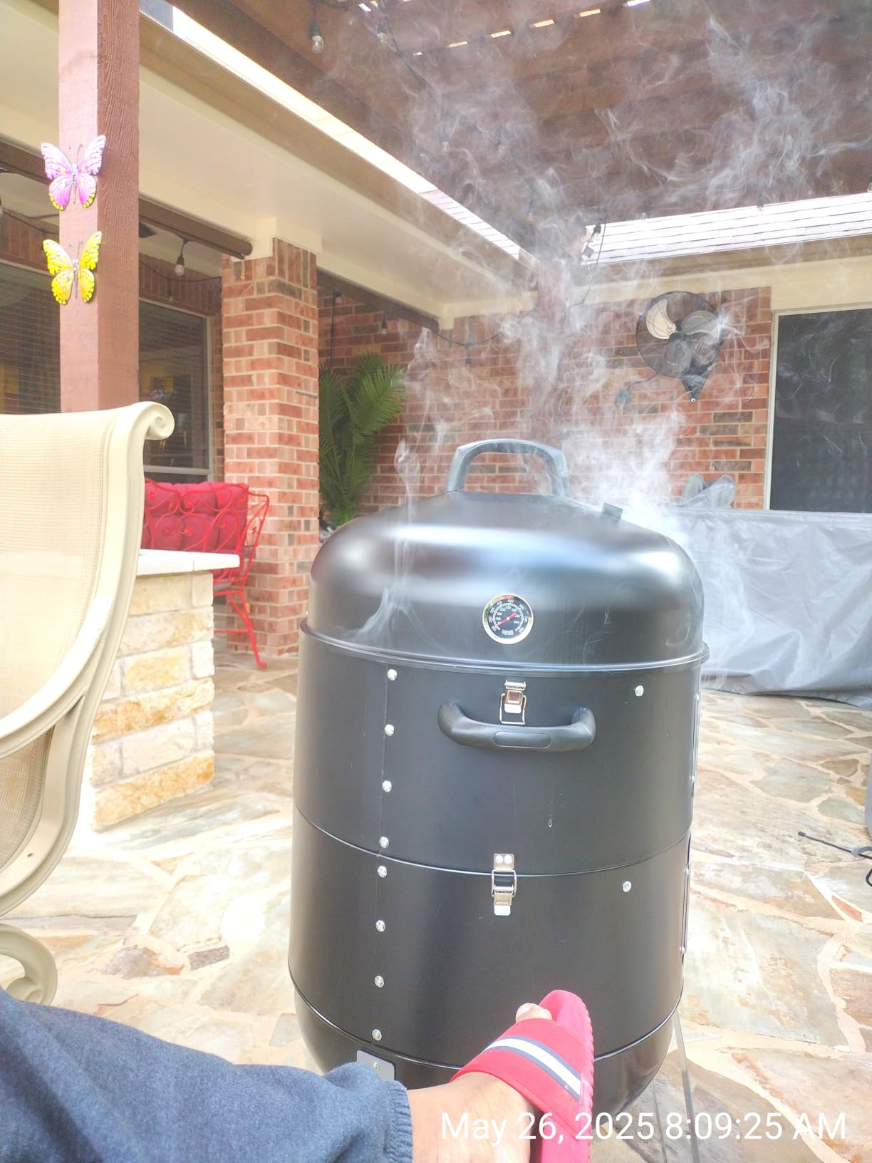 BBQ Charcoal Smoker for Meat: 16 Inch Heavy Duty 4 In 1 BBQ Charcoal Grills customer photo 1