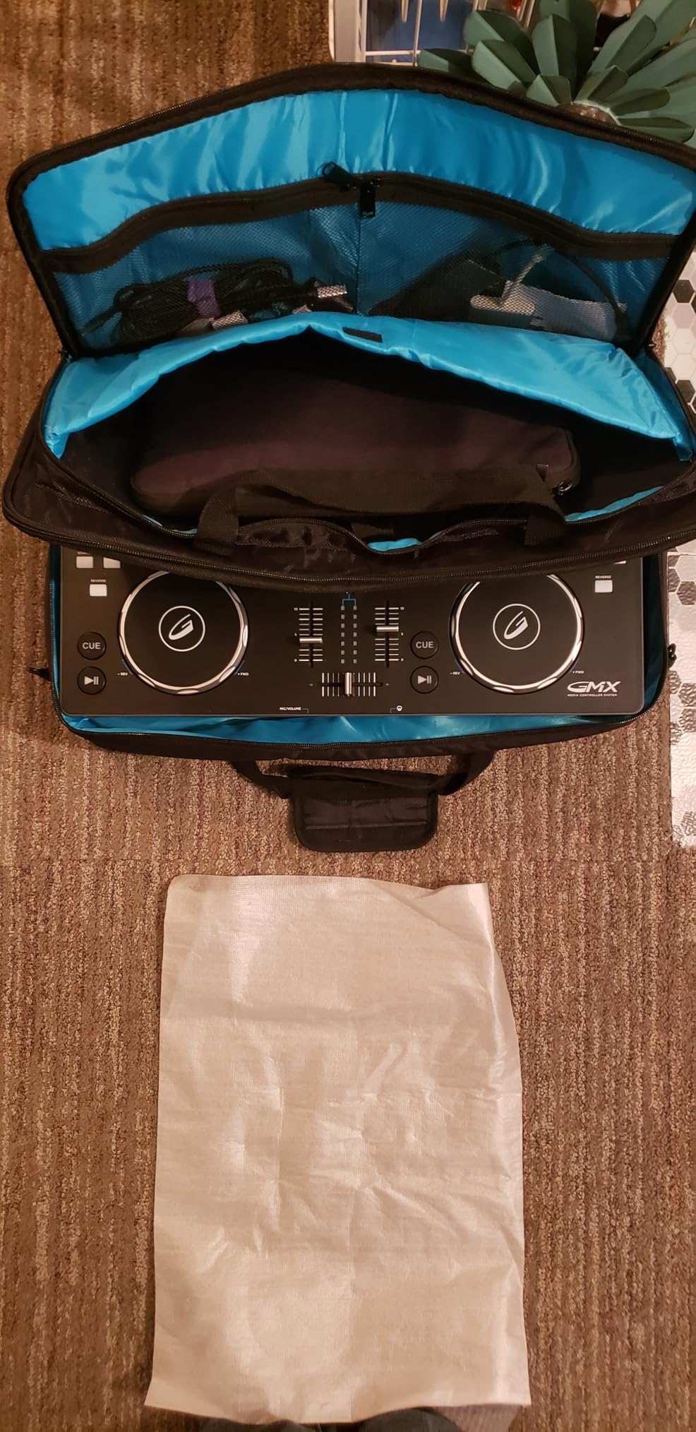ORKELS DJ Controller Bag, Padded DJ Travel Case with Storage Pocket, Compatible with Pioneer DDJ-GRV6 REV5 REV7 FLX6-GT DDJ-800 XDJ-RR DDJ-1000SRT & Inpulse 500 customer photo 2