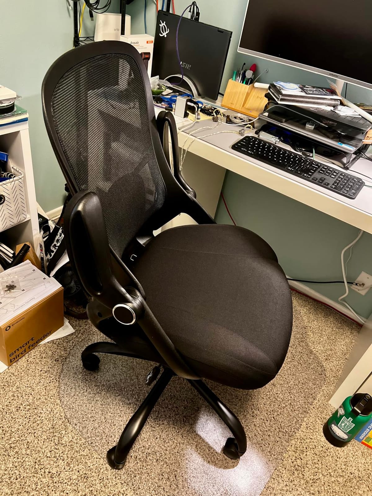 HYLONE 400lb Office Chair Big and Tall,Desk Chair with Lumbar Support,Black customer photo 2