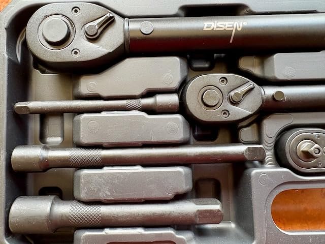 DISEN 9PC Click Torque Wrench Set 1/4