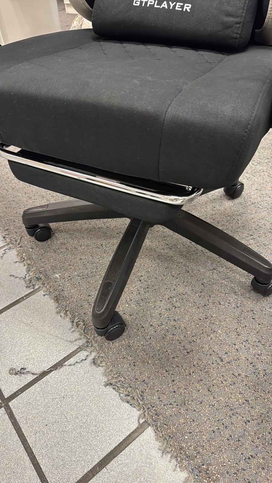 GTPLAYER Gaming Chair, Computer Office Chair with Pocket Spring Cushion, Linkage Armrests and Footrest, High Back Ergonomic Computer Chair with Lumbar Support Task Chair with Footrest(Black) customer photo 2