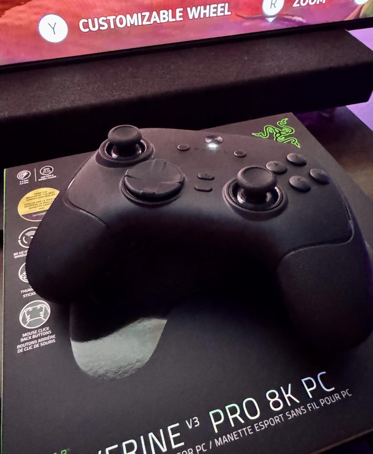 Razer Wolverine V3 Pro 8K PC Wireless Gaming Controller, Black customer photo 2