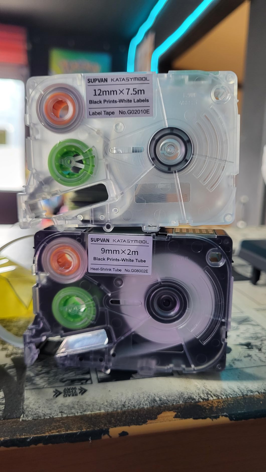 SUPVAN G15M Mini Portable Label Maker Machine with 4 Continuous Tapes customer photo 2