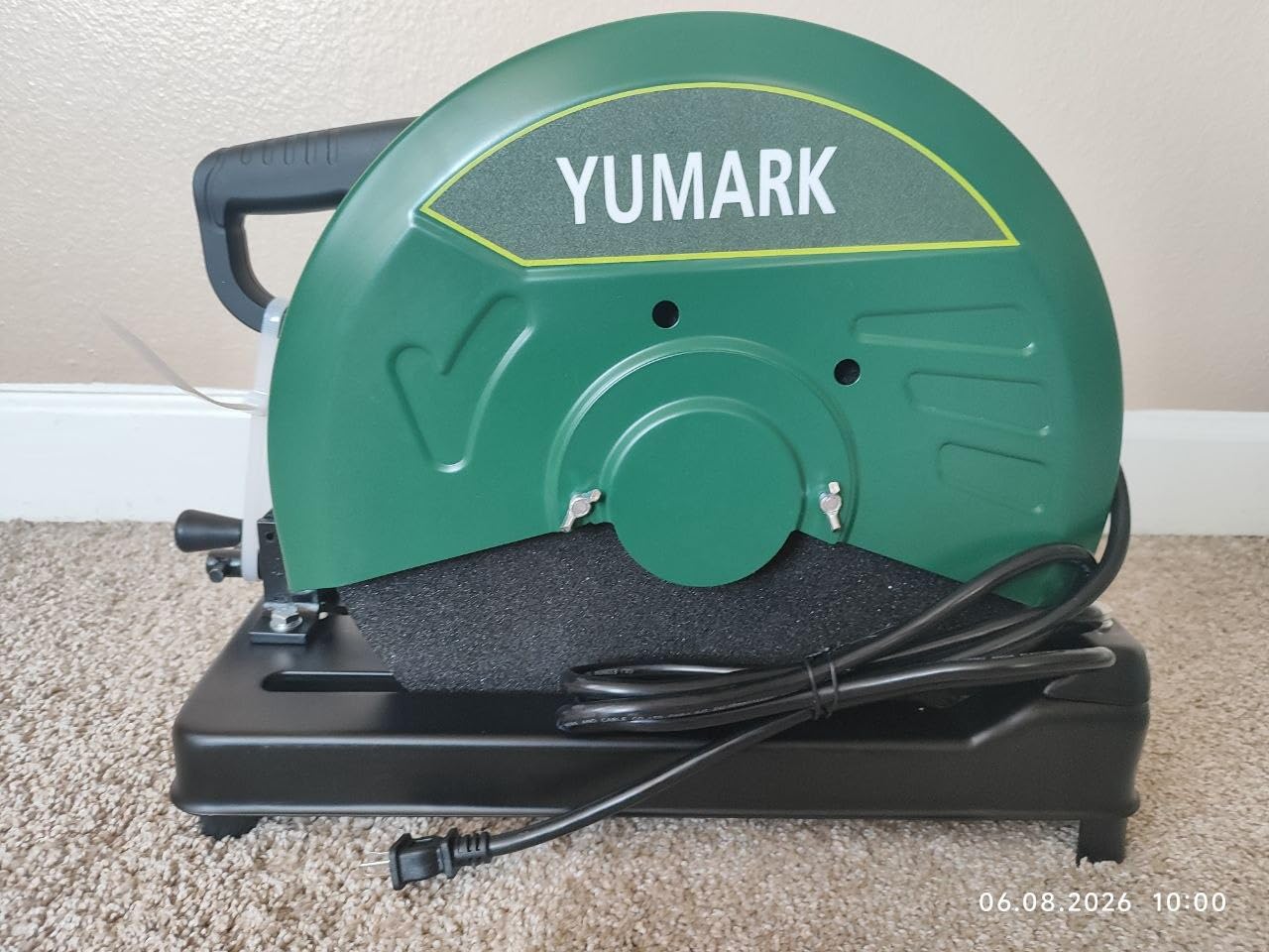 Abrasive Chop Saw, 2200W 3800RPM Steel Cutting Machine, Metal Cutting Saw with 14in Blade for Rebar, Angle Steel, Hollow Pipe Cutting customer photo 2