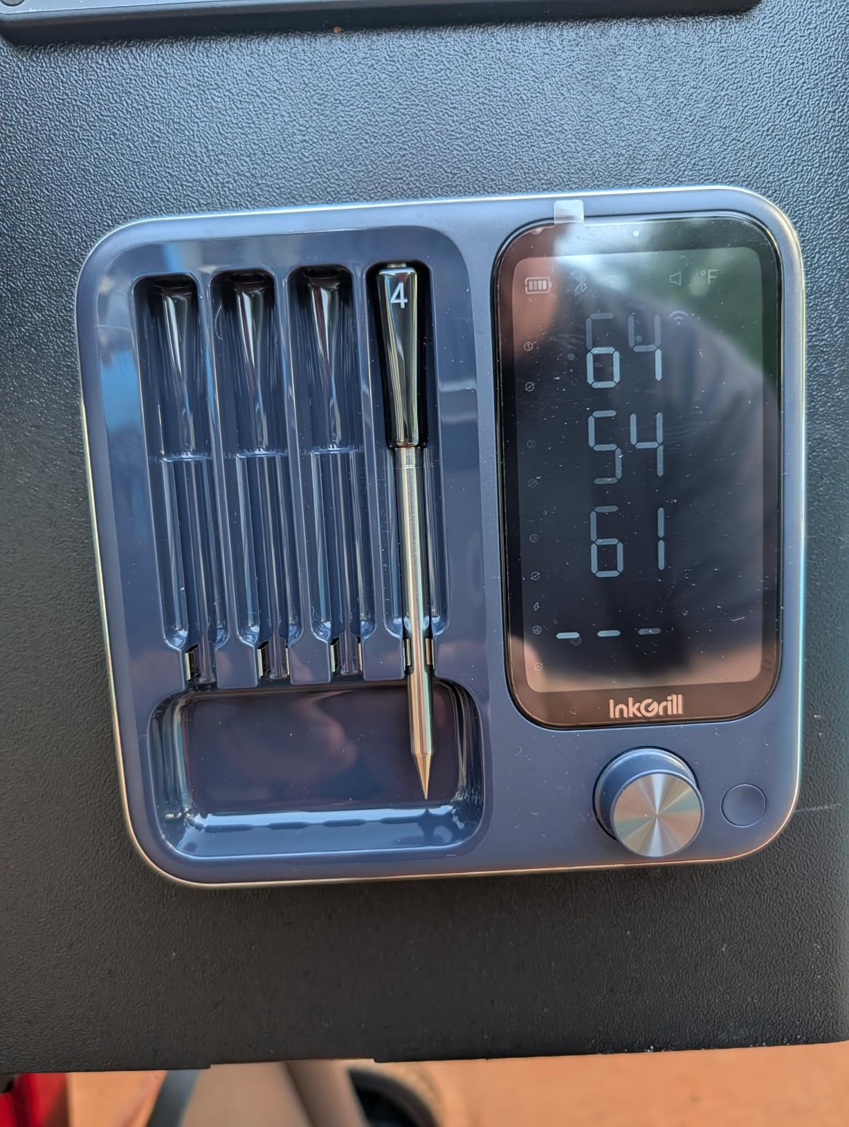 Wireless Meat Thermometer with APP Control，4 Probes Meat Thermometer Digital, Unlimited Range WiFi & Bluetooth Meat Thermometerfor for Rotisserie, Grill, Oven, Smoker, BBQ, Air Fryer customer photo 1