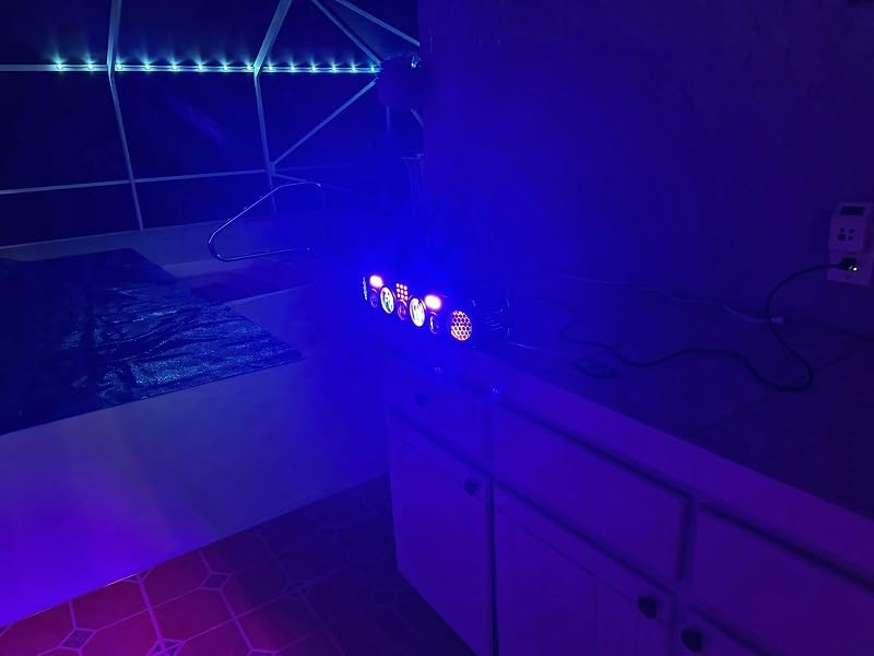 KeoBin All-in-One Laser Party Light with 180° Wide-Angle Bee-Eye Effects customer photo 2