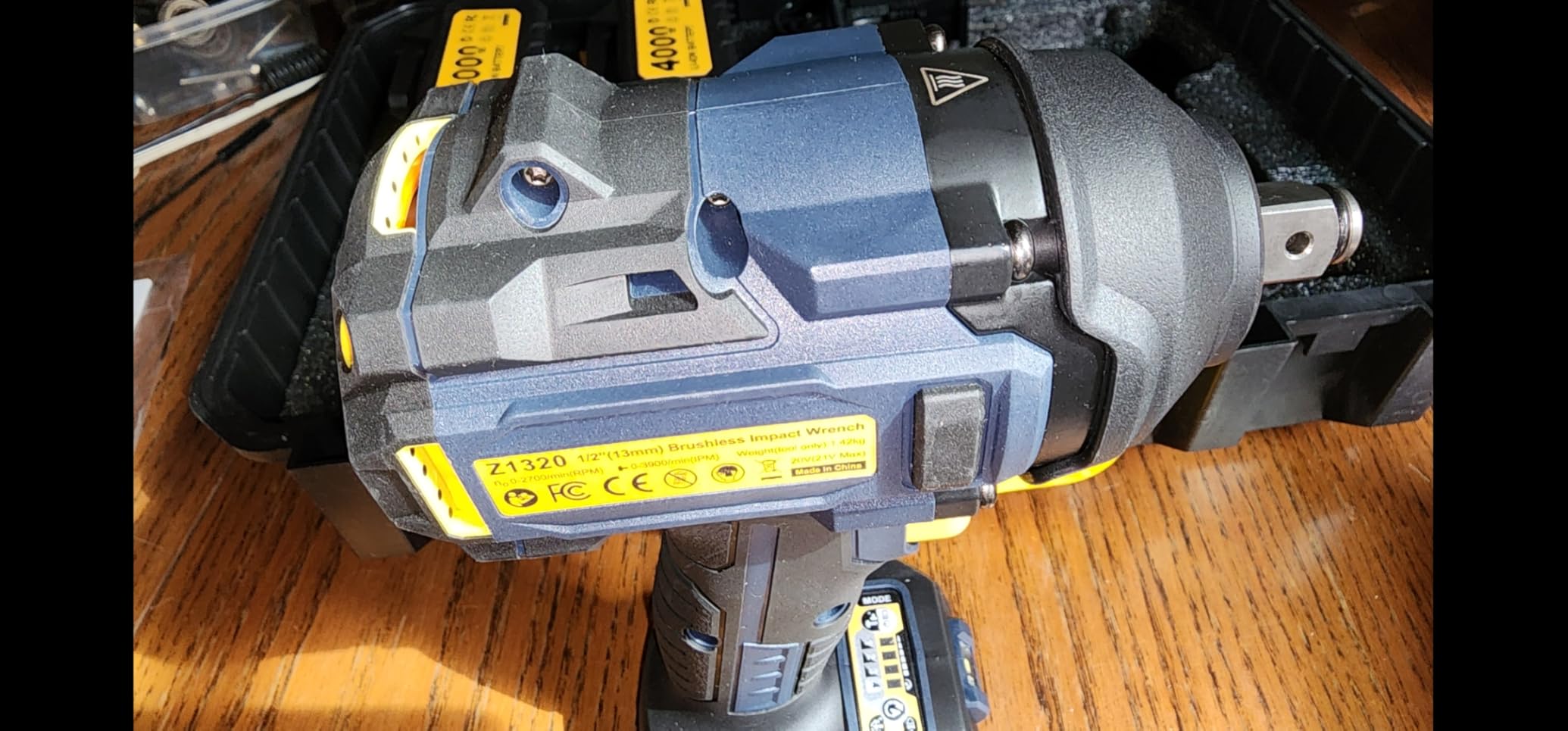 JESIMAIK Cordless Impact Wrench, 1475Ft-lbs (2000N.m) 1/2