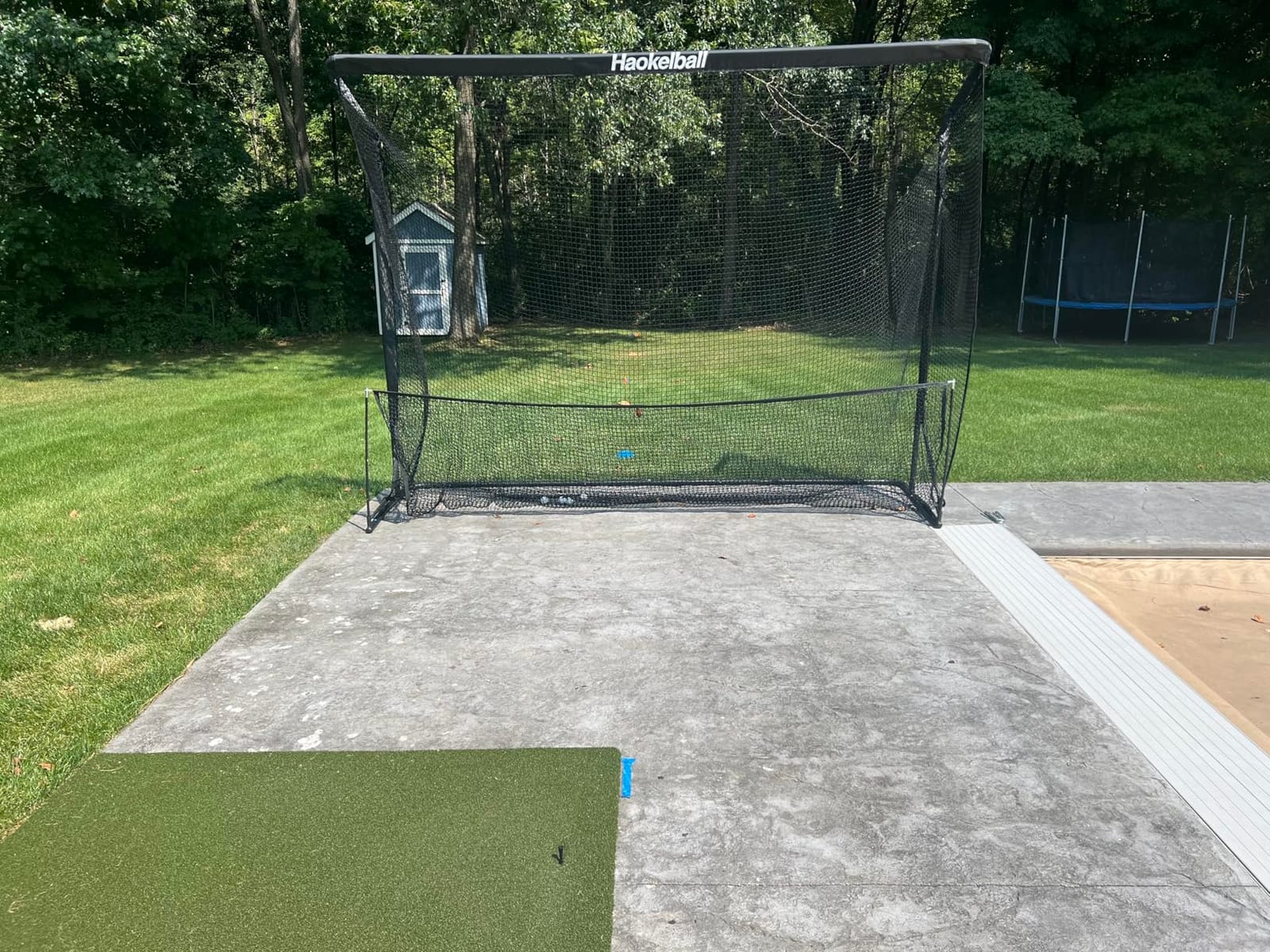 Haokelball Golf Practice Net 10x8FT Driving Hitting Net & Simulator Cage customer photo 2