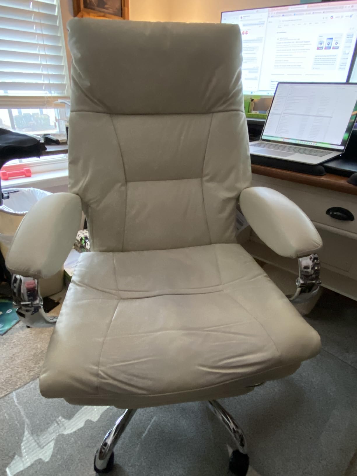 LEAGOO Office Chair with Foot Rest Ergonomic Reclining Computer Desk Chairs customer photo 1