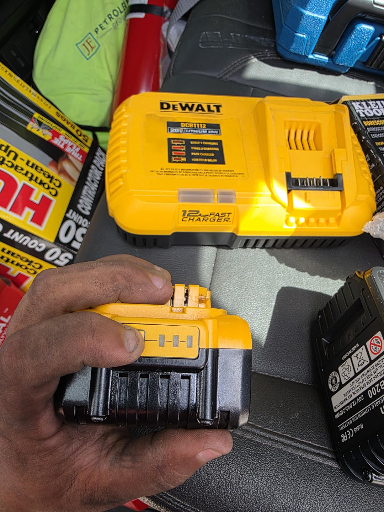 6 Packs 12000mAh Extended Runtime Lithium Battery Replacement for Dewalt 20V Max Battery Compatible with Dewalt Battery DCB200, DCB204, DCB205, DCB206, DCB207 DCD/DCF/DCG Series Cordless Power Tools customer photo 1
