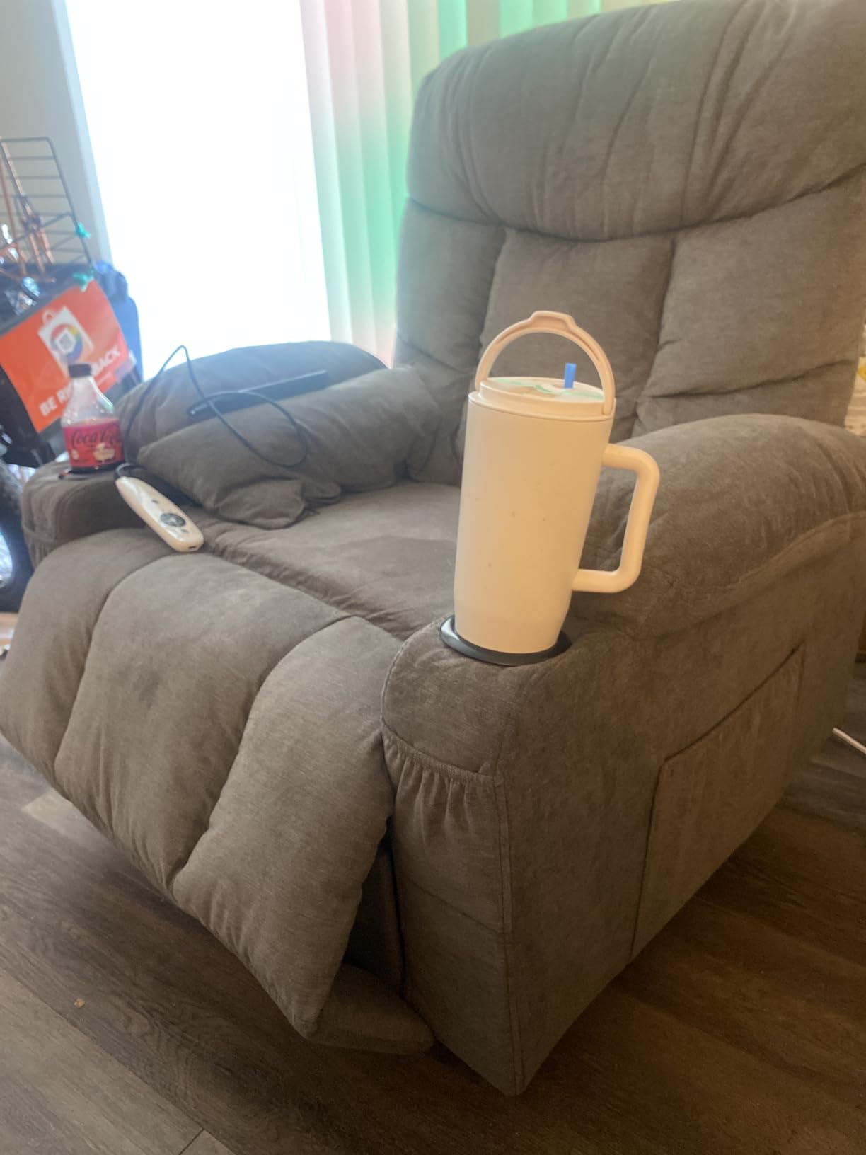 BOSMILLER Electric Power Lift Recliner Chair Sofa with Massage and Heat for Elderly,Lift Chair with Cup Holder & Side Pockets for Living Room customer photo 2