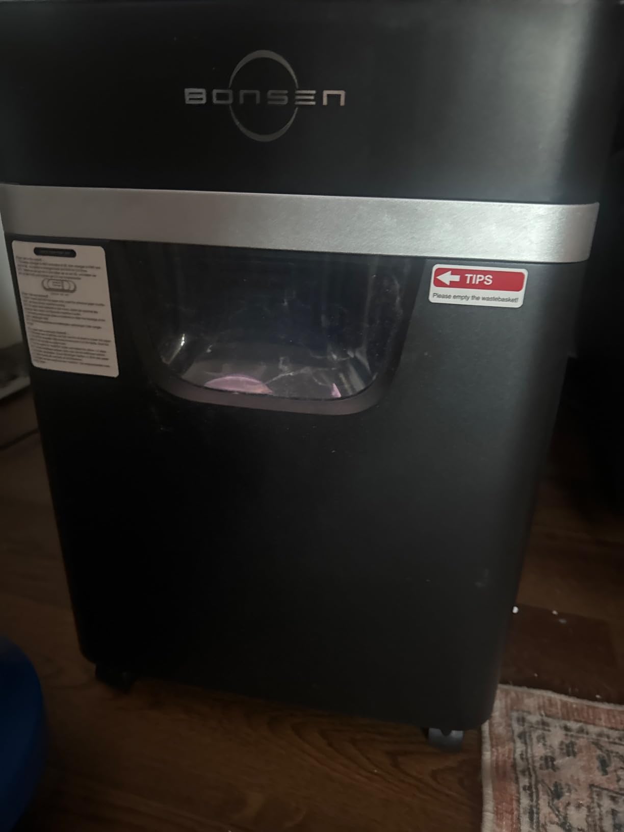 BONSEN P-5 High Security 320-Sheet Micro Cut Auto Feed Paper Shredder customer photo 1